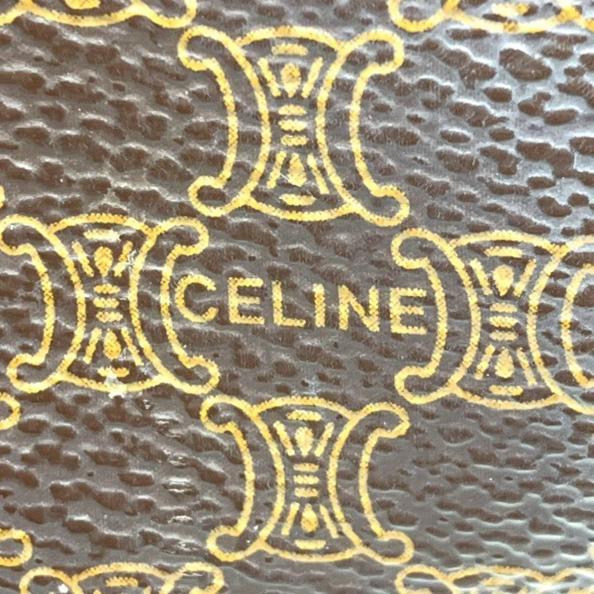 Celine Brown Leather Handbag Shoulder Bag (Pre-Owned)