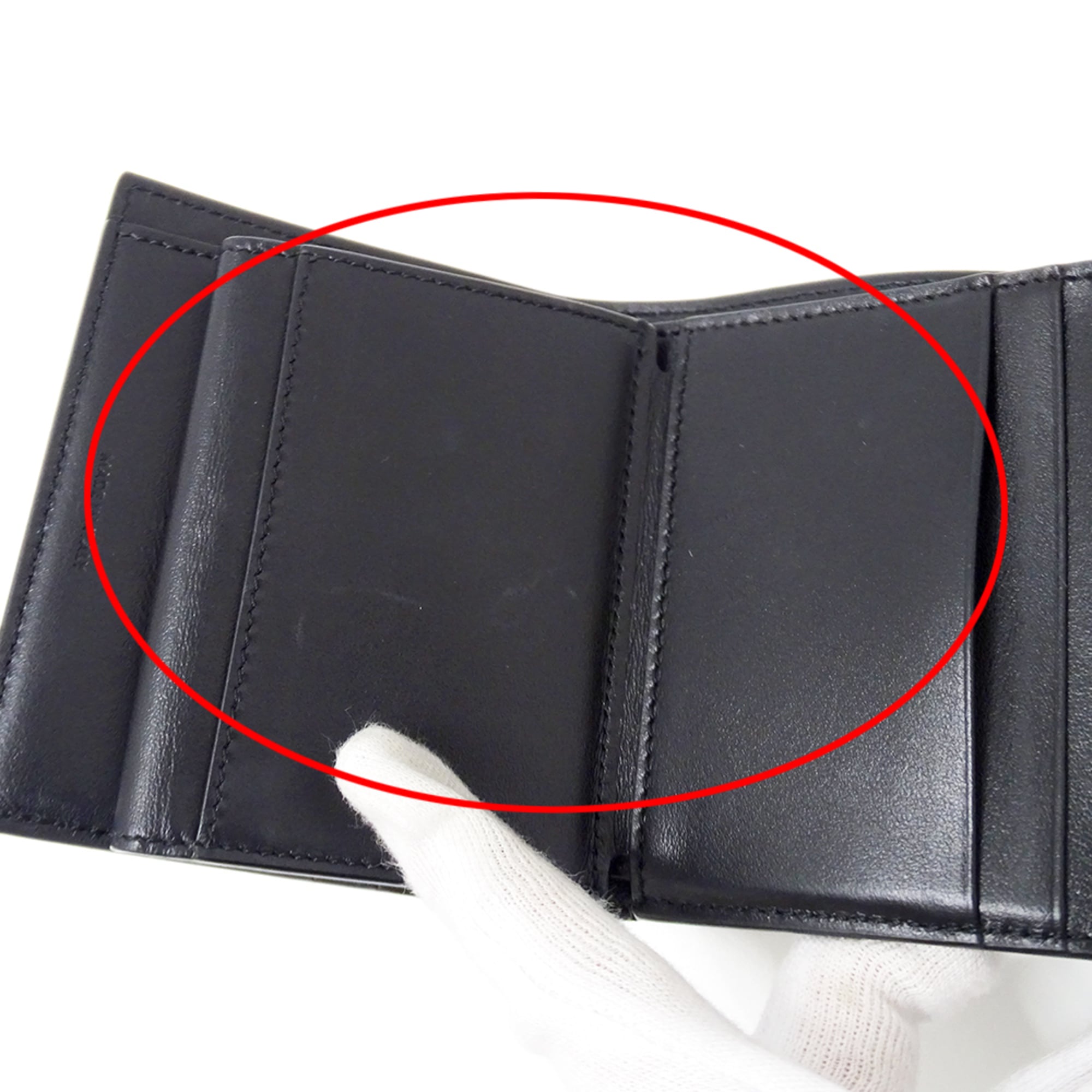 Celine Black Leather Wallet (Bi-Fold) (Pre-Owned)