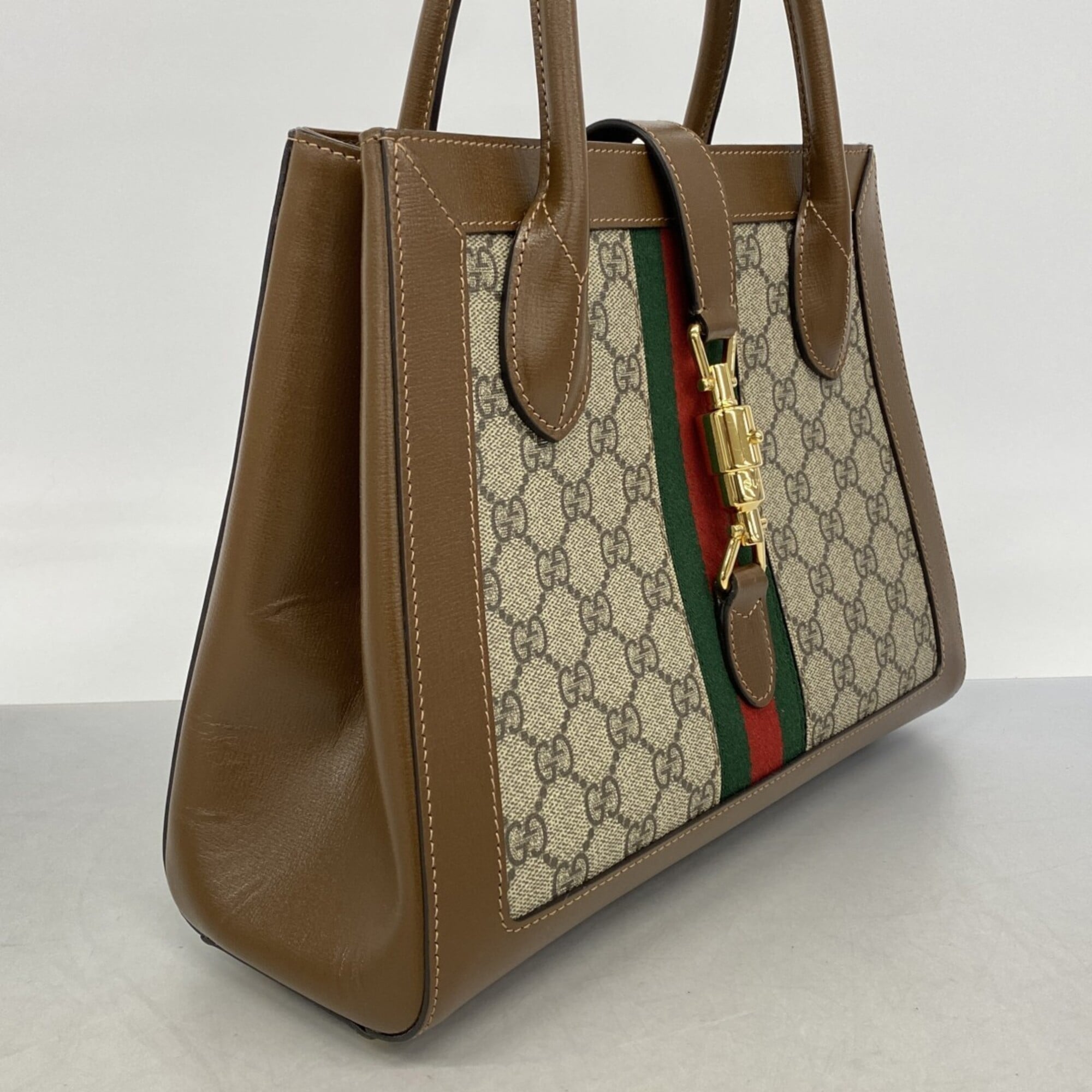 Gucci Brown Pvc Handbag (Pre-Owned)