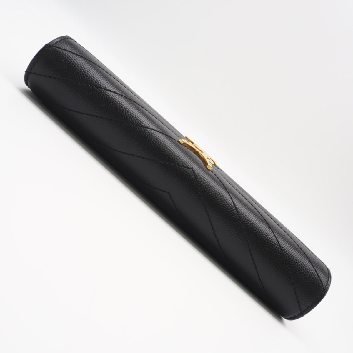 Yves Saint Laurent Black Leather Long Wallet (Bi-Fold) (Pre-Owned)