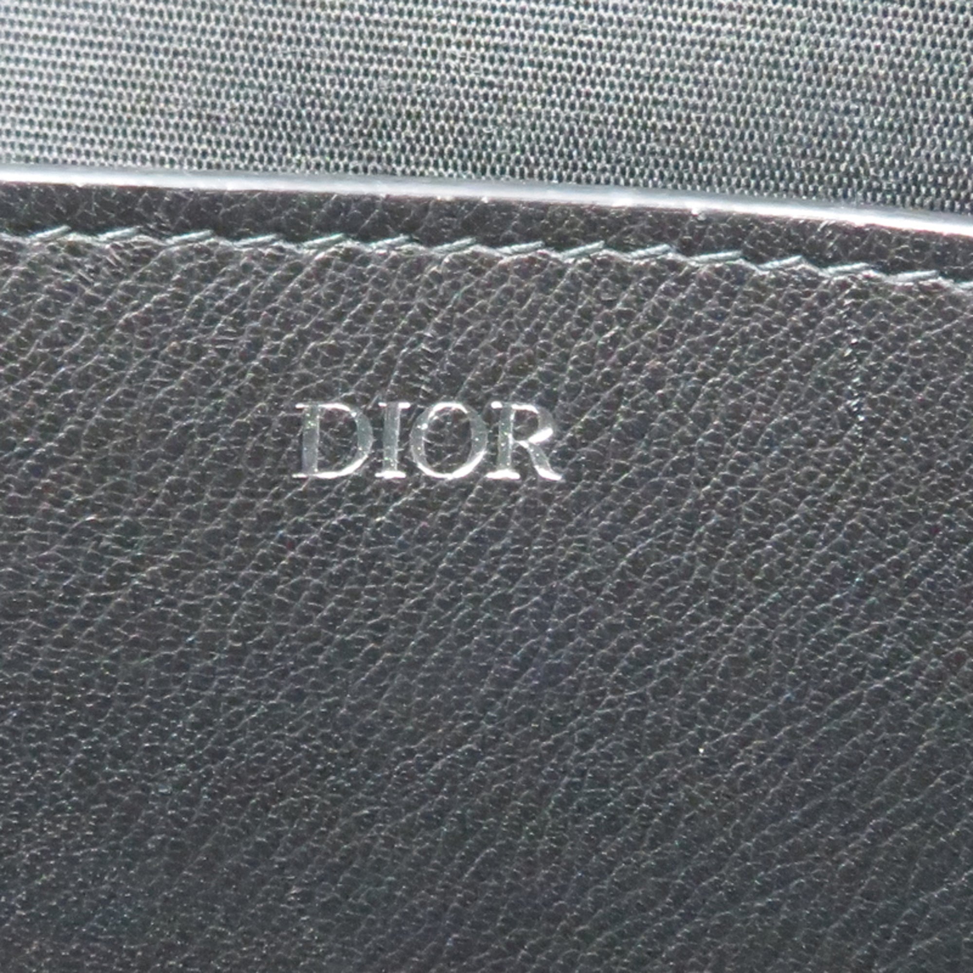 Christian Dior Black Leather Clutch Bag (Pre-Owned)