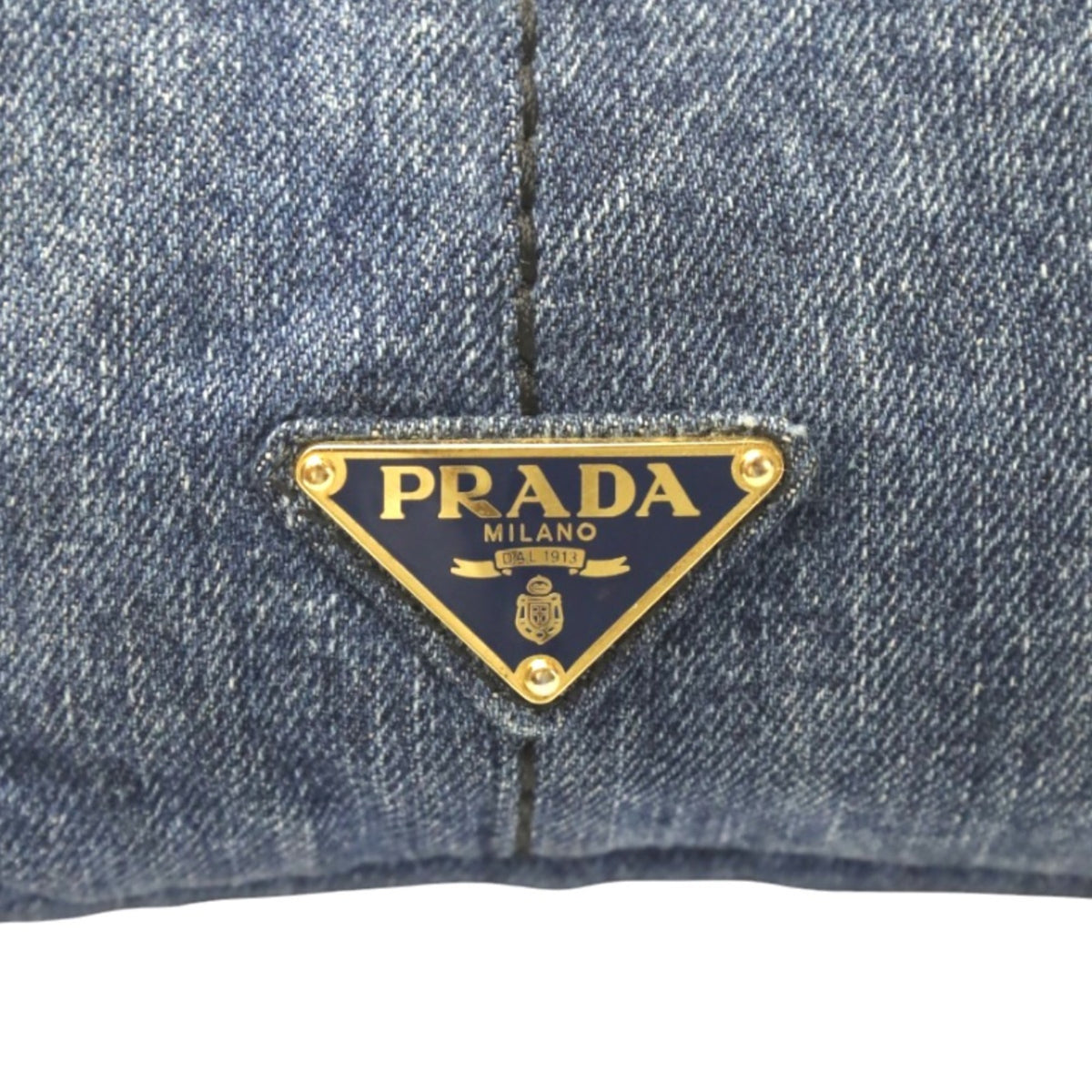 Prada Blue Denim Tote Bag (Pre-Owned)