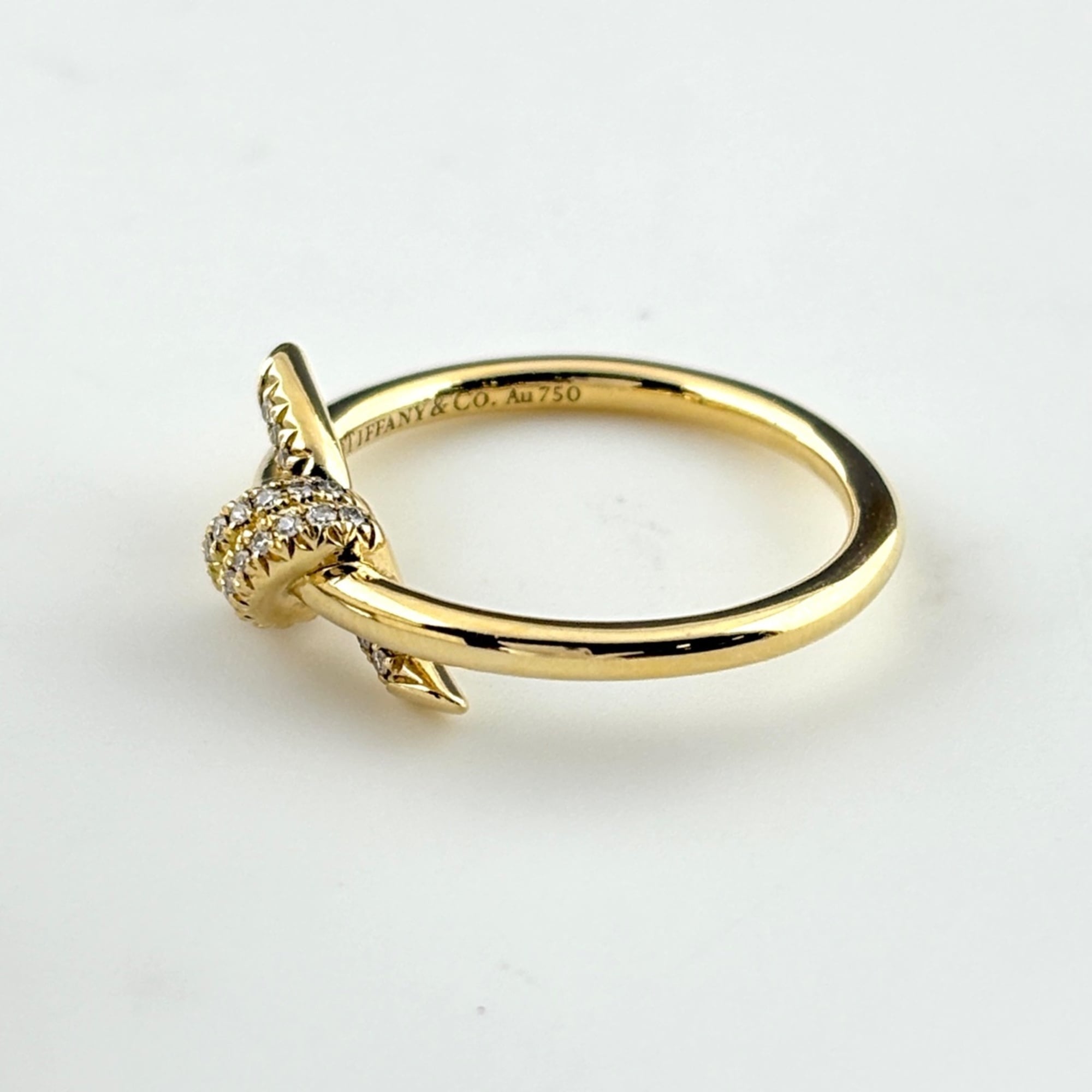 Tiffany Yellow Gold (18K) Band Ring (Pre-Owned)
