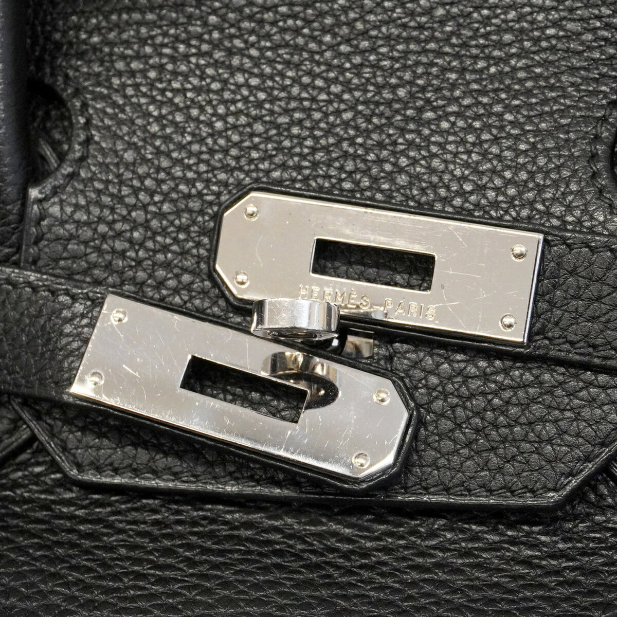 Hermes Black Togo Leather Handbag (Pre-Owned)