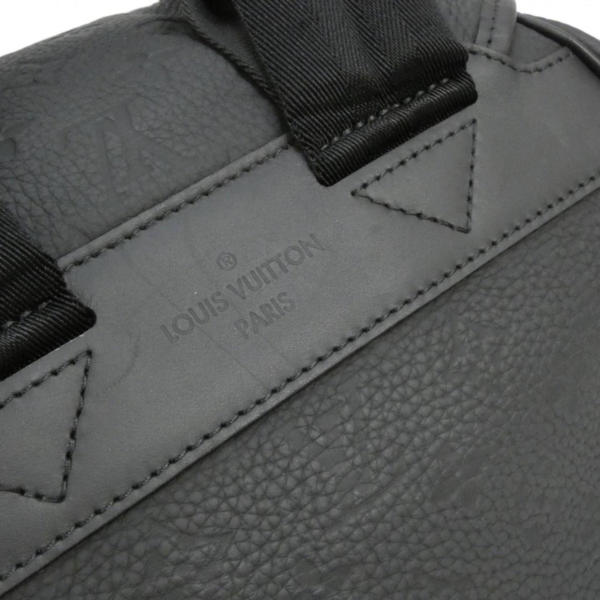 Louis Vuitton Black Leather Backpack (Pre-Owned)