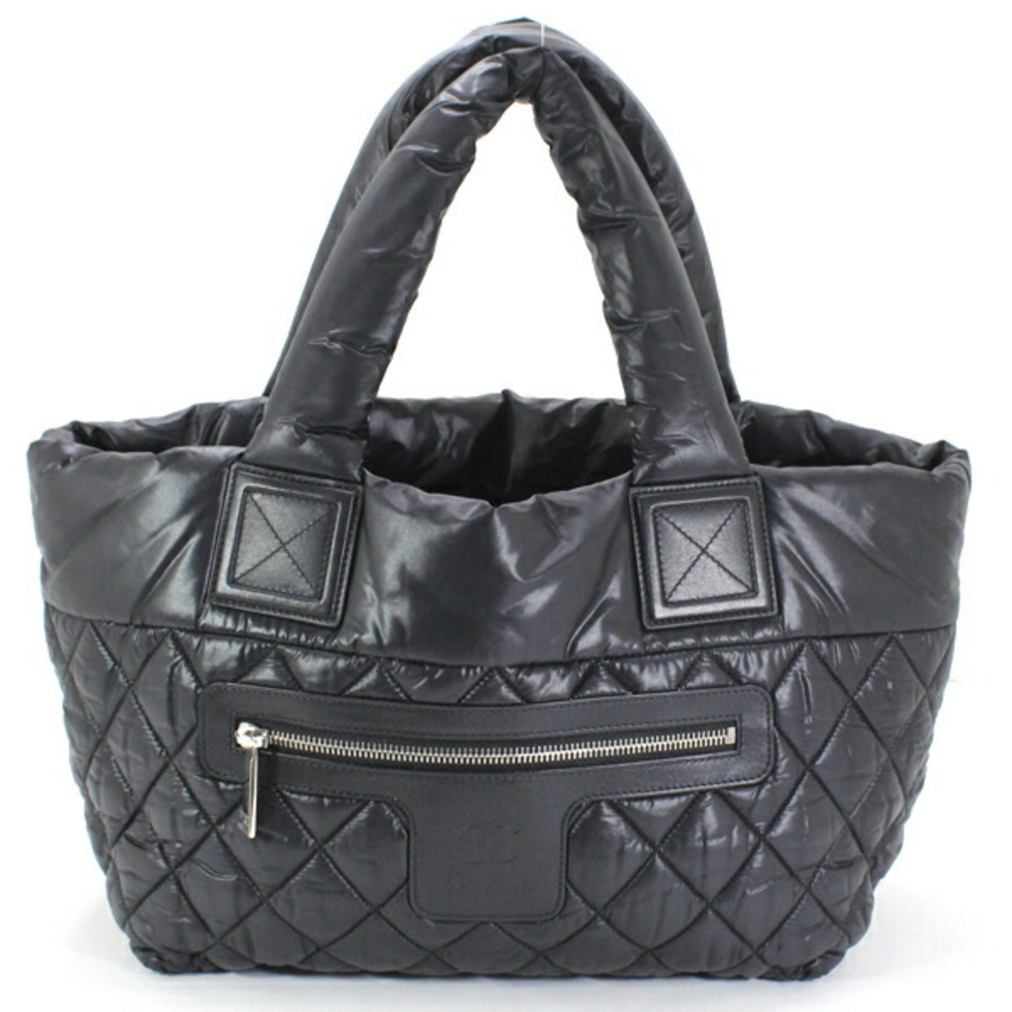 Chanel Black Bordeaux Nylon Handbag Tote Bag (Pre-Owned)