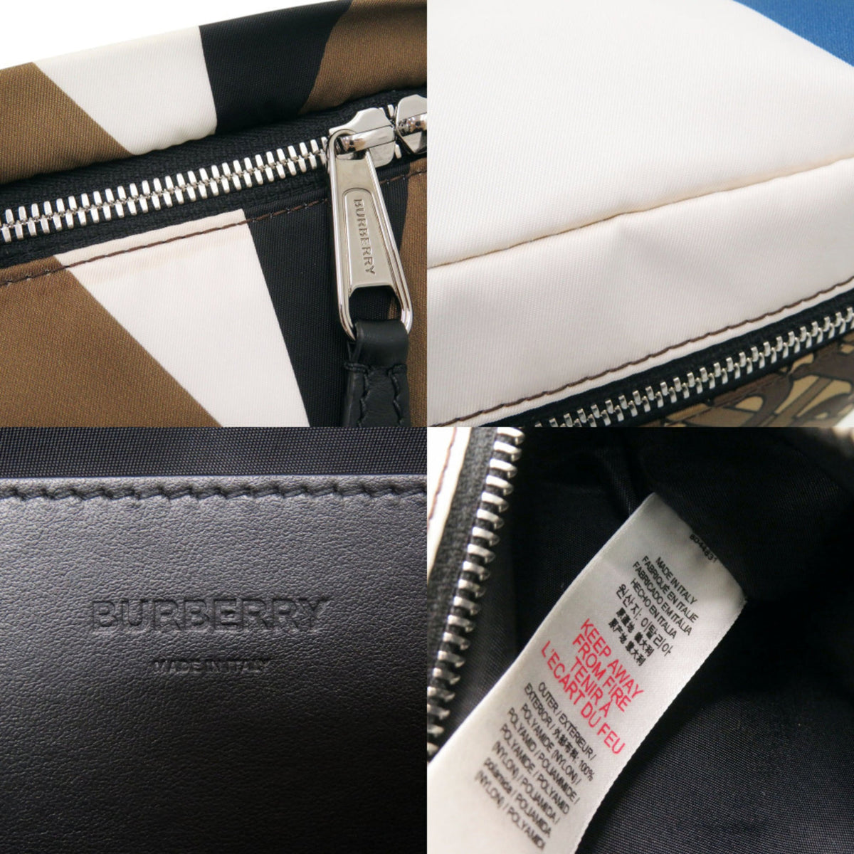 Burberry Brown Nylon Fanny Pack Sling Bag (Pre-Owned)