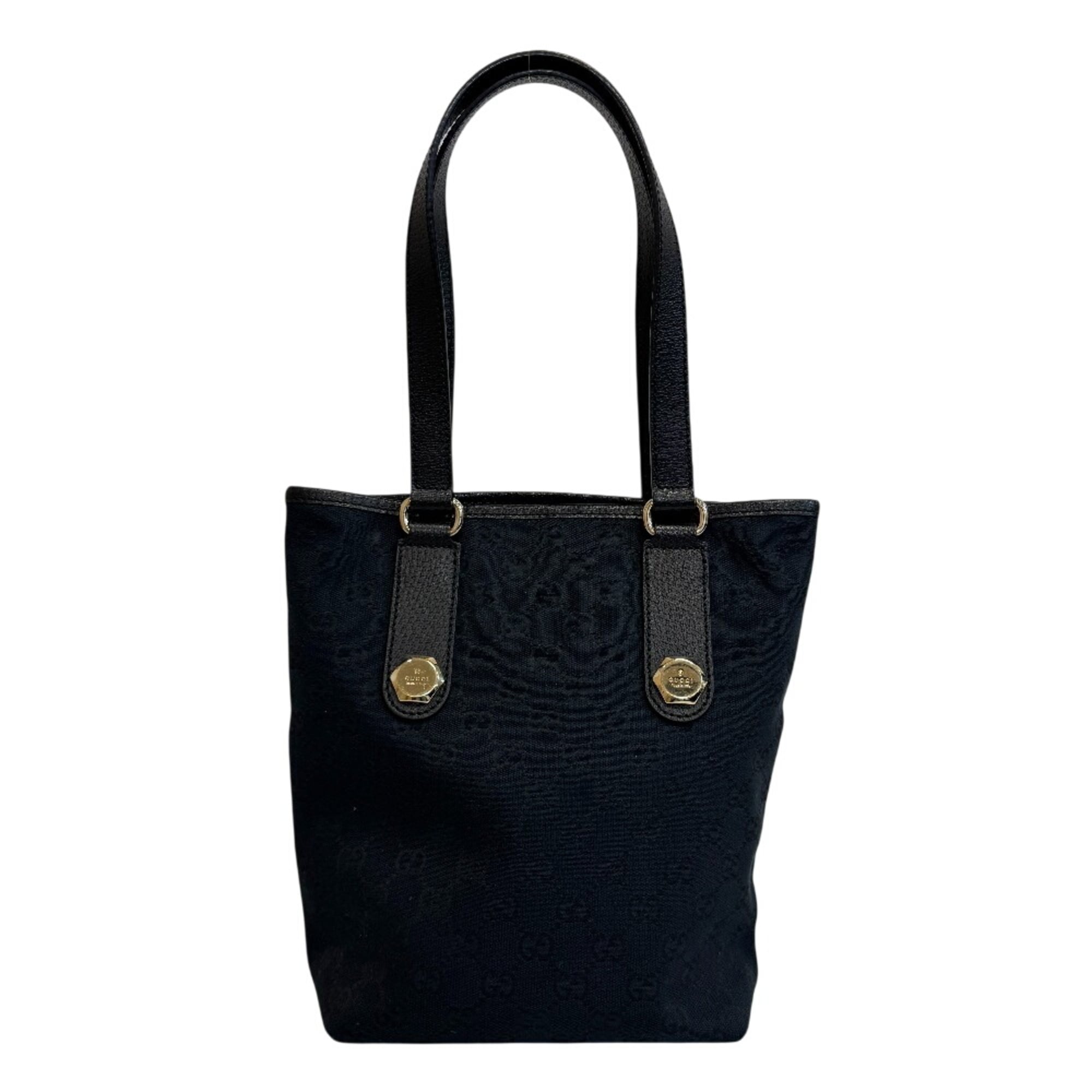 Gucci Black Canvas Tote Bag (Pre-Owned)