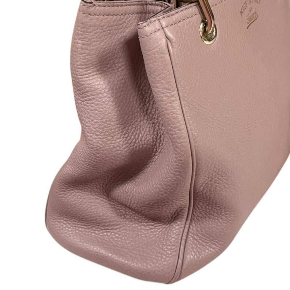 Gucci Pink Bamboo Handbag Shoulder Bag (Pre-Owned)