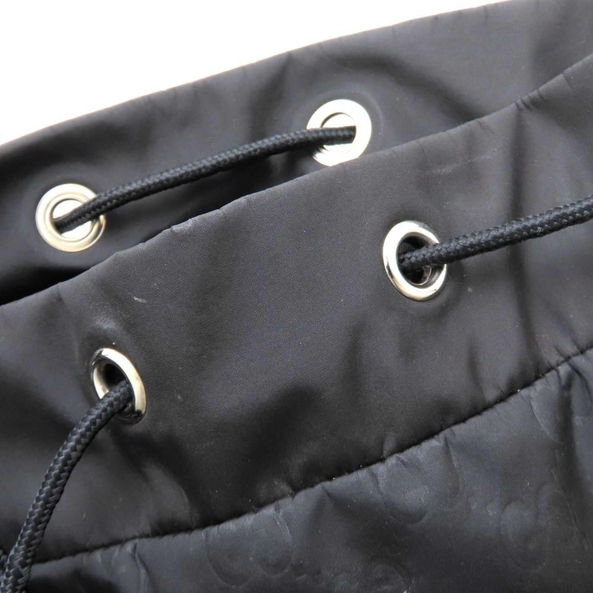 Gucci Black Nylon Leather Backpack (Pre-Owned)