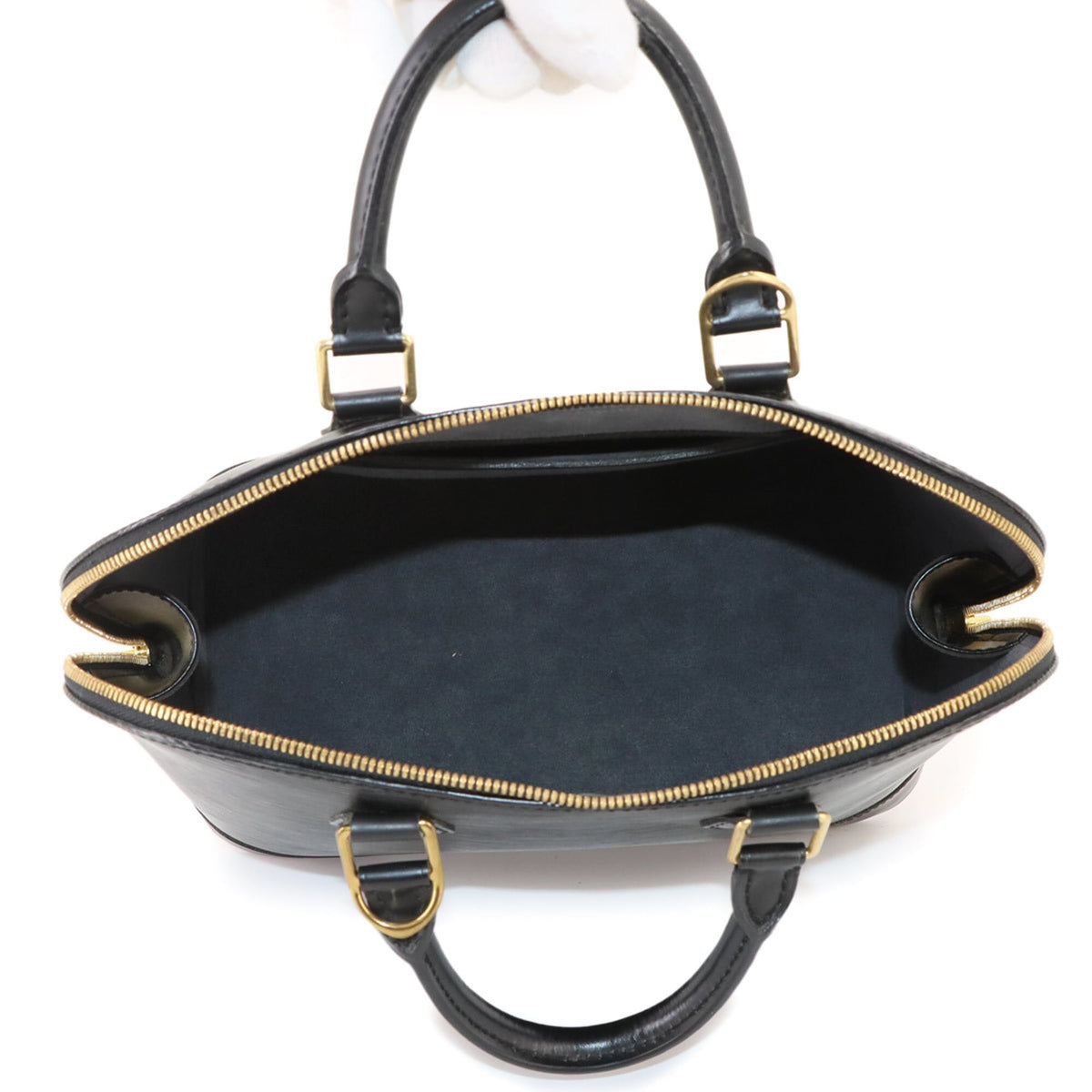 Louis Vuitton Noir Epi Leather Handbag (Pre-Owned)