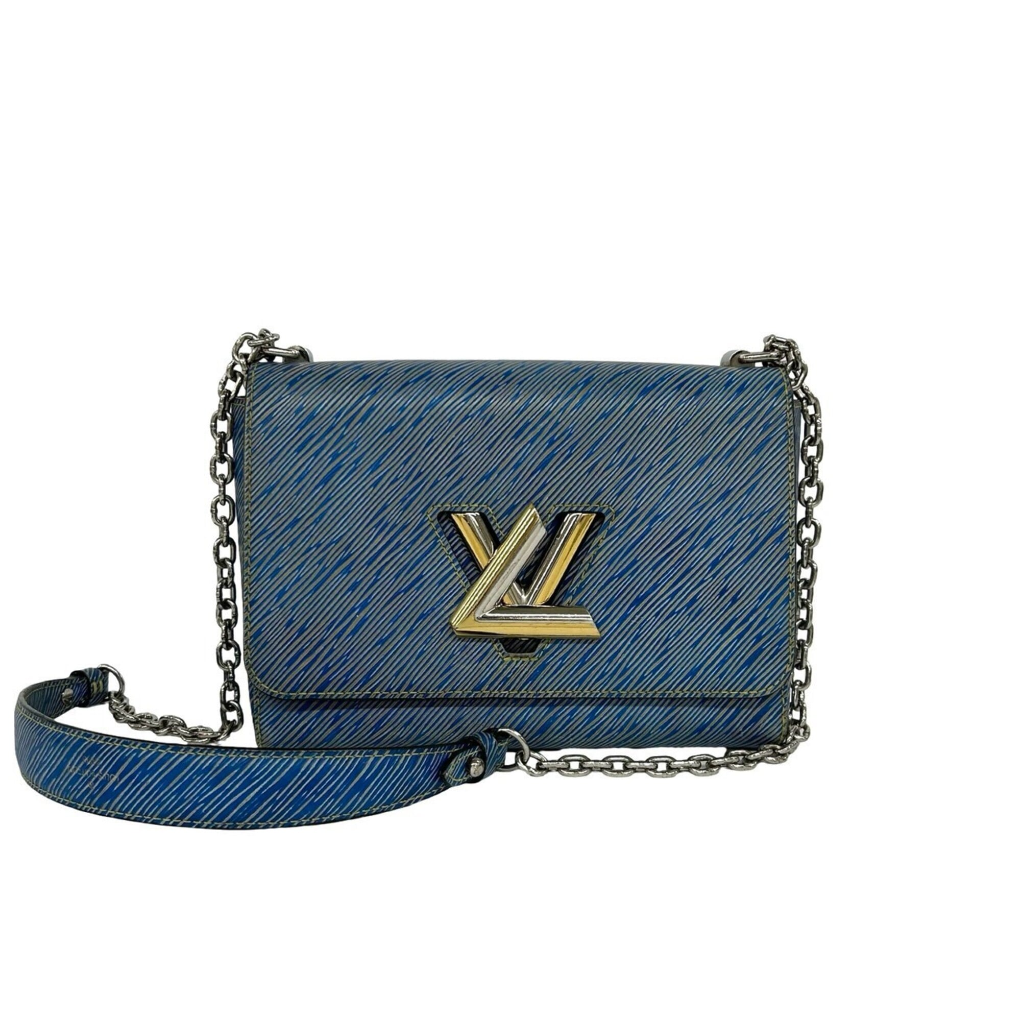 Louis Vuitton Blue Leather Pochette Shoulder Bag (Pre-Owned)