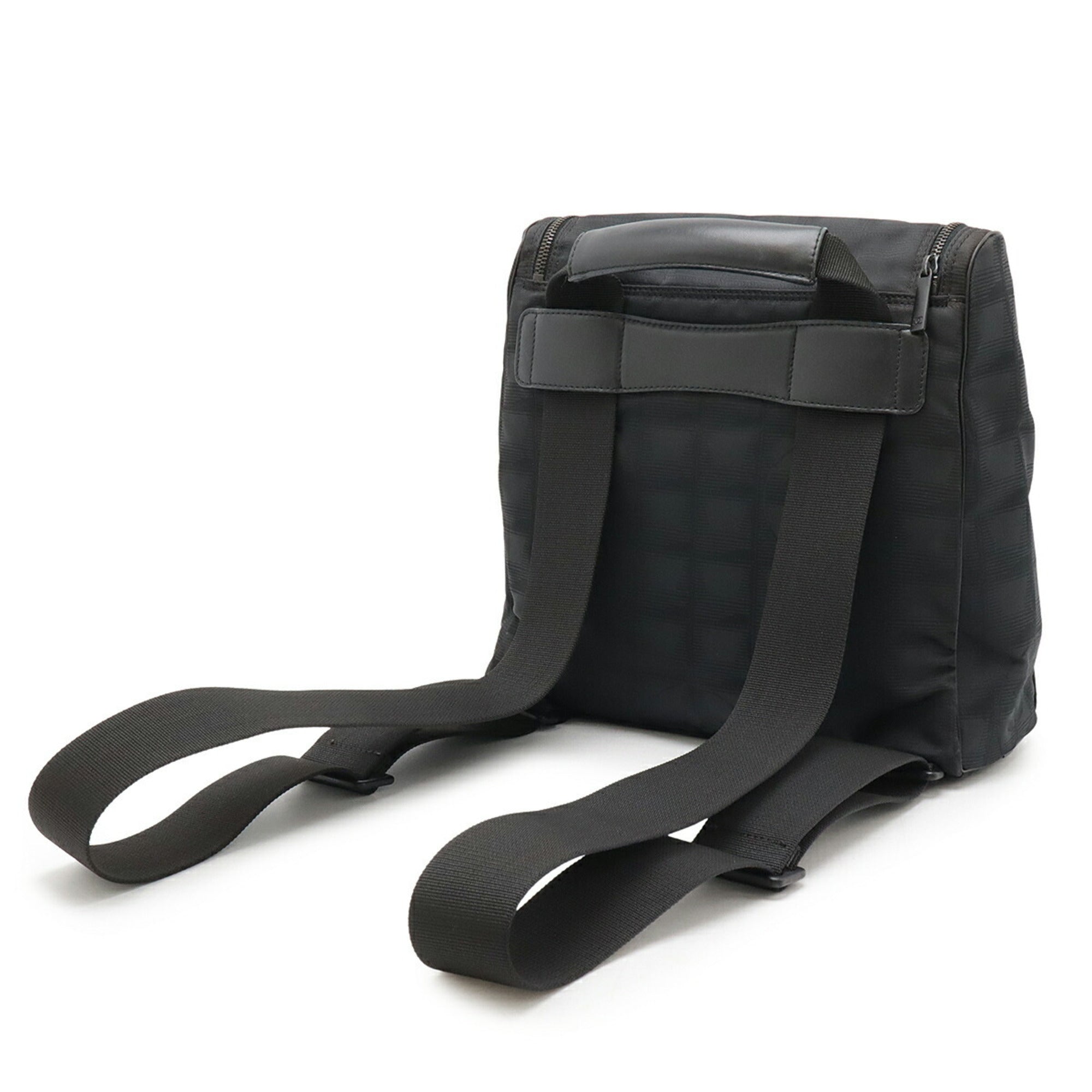 Chanel New Travel Line Black Nylon Backpack Shoulder Bag (Pre-Owned)