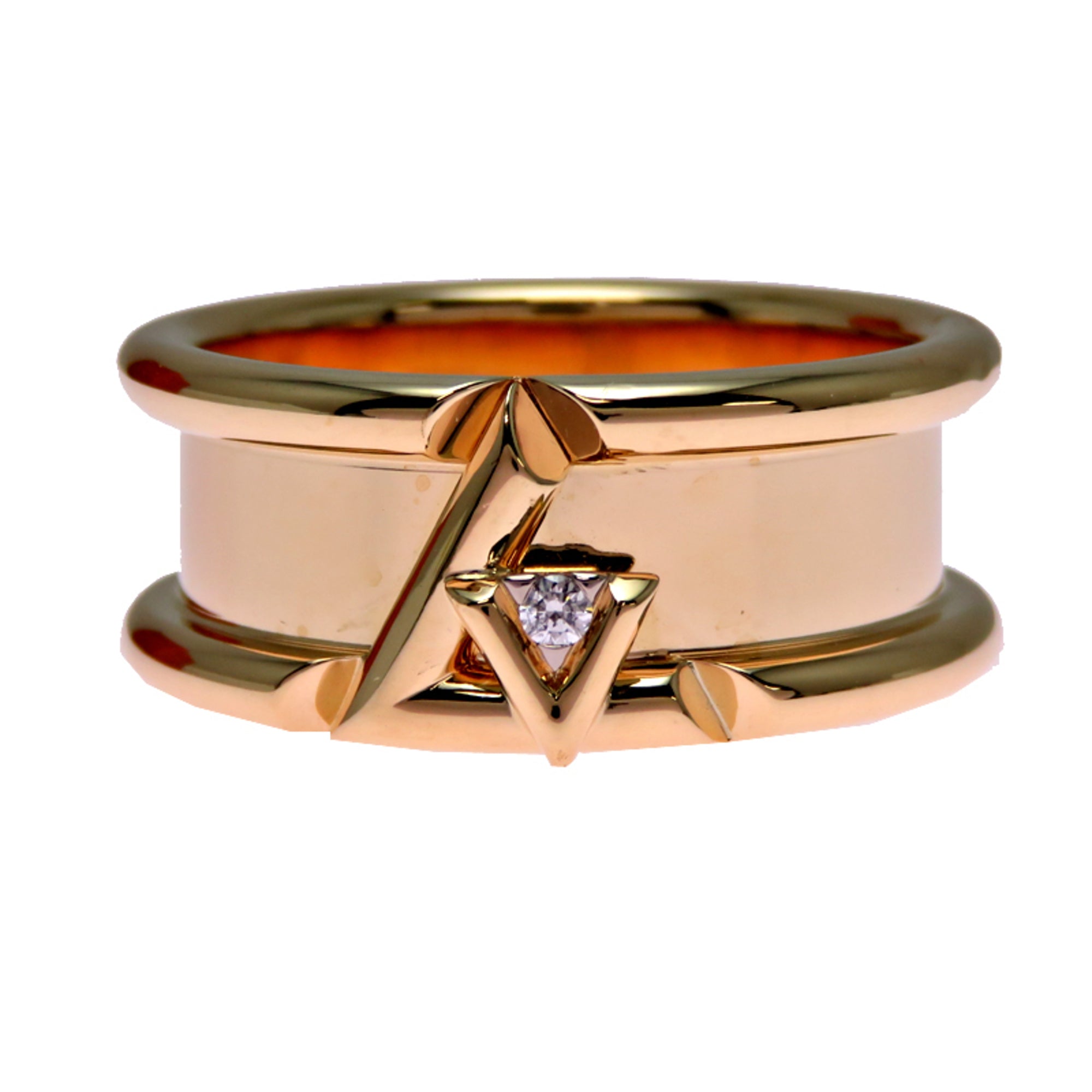 Louis Vuitton Yellow Gold (18K) Band Ring (Pre-Owned)