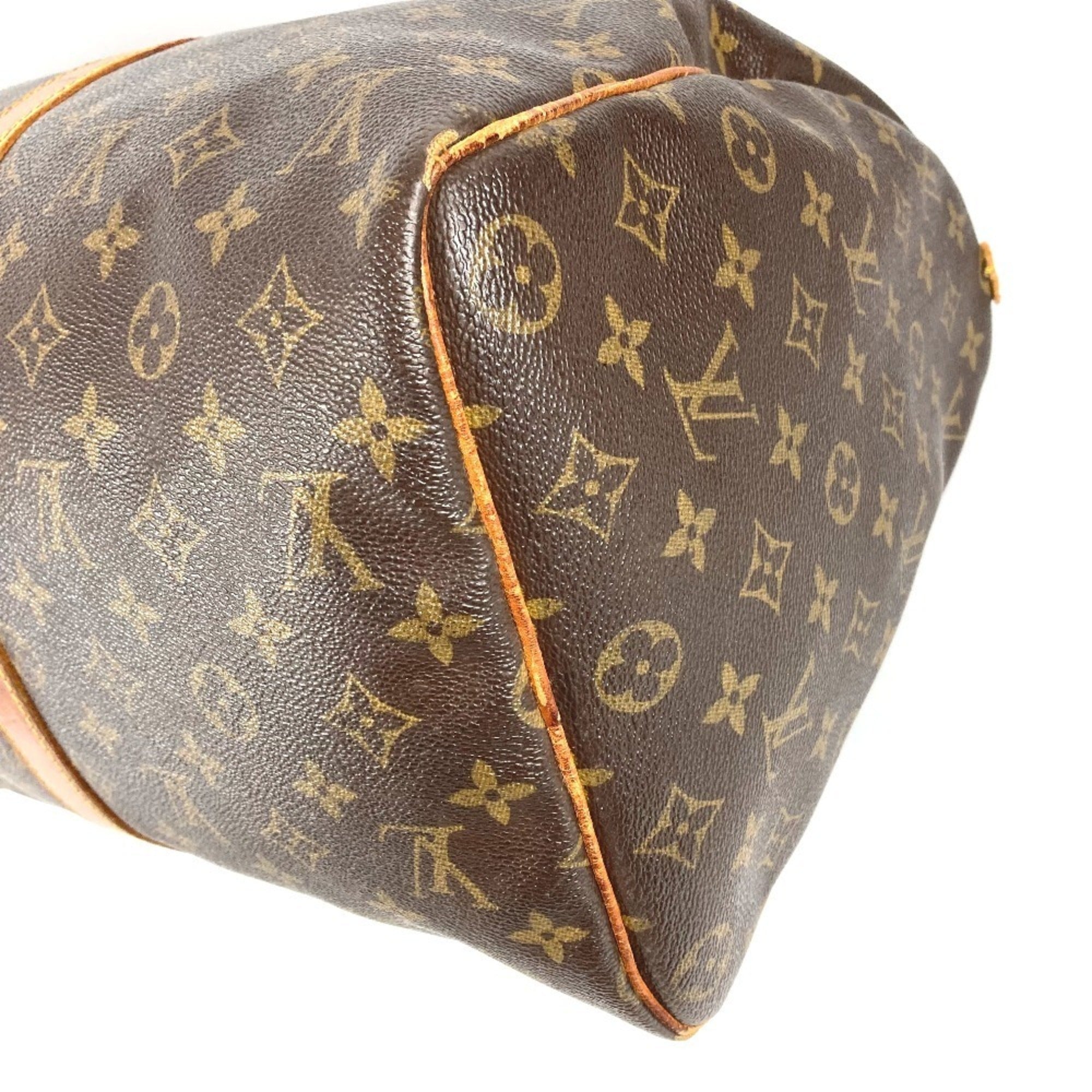 Louis Vuitton Brown Galle Monogram Monogram Boston Bag Handbag (Pre-Owned)