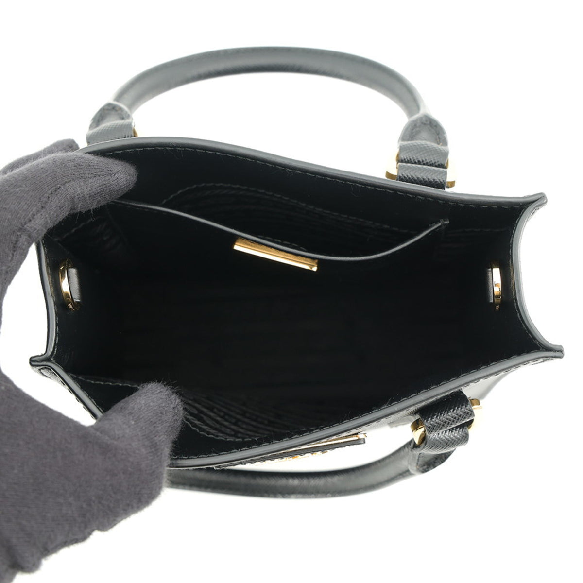 Prada Black Saffiano Handbag (Pre-Owned)