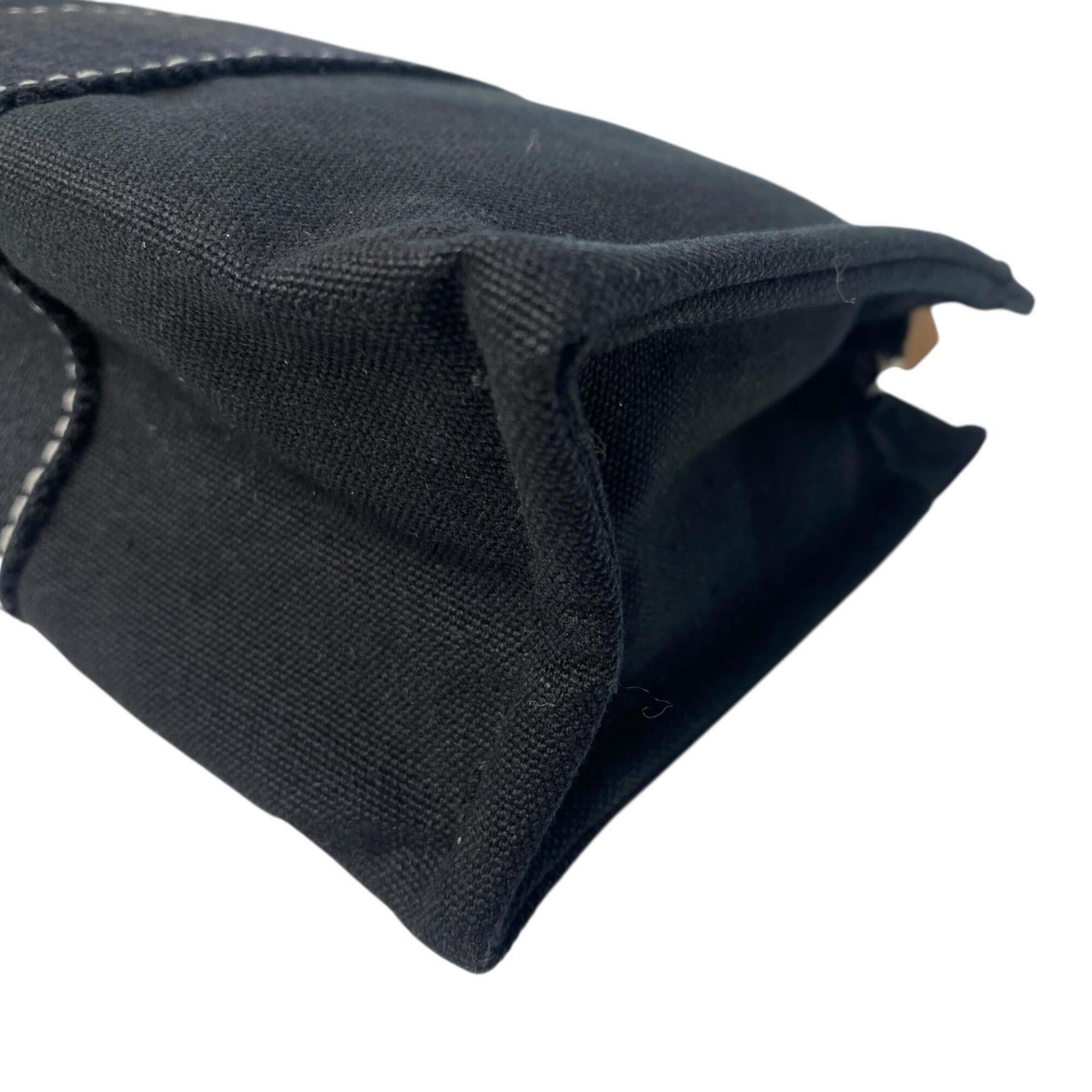 Hermes Black Cotton Pouch (Pre-Owned)