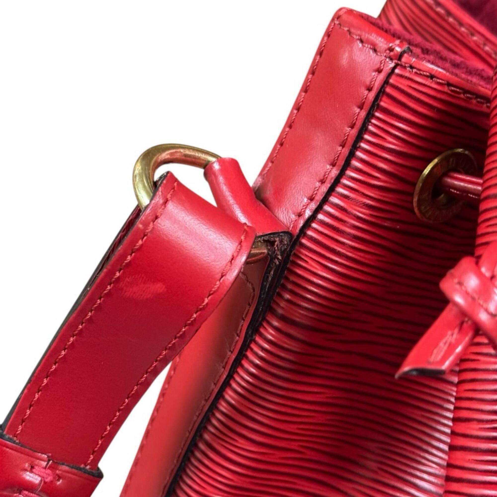 Louis Vuitton Castilian Red Red Color Epi Leather Shoulder Bag (Pre-Owned)