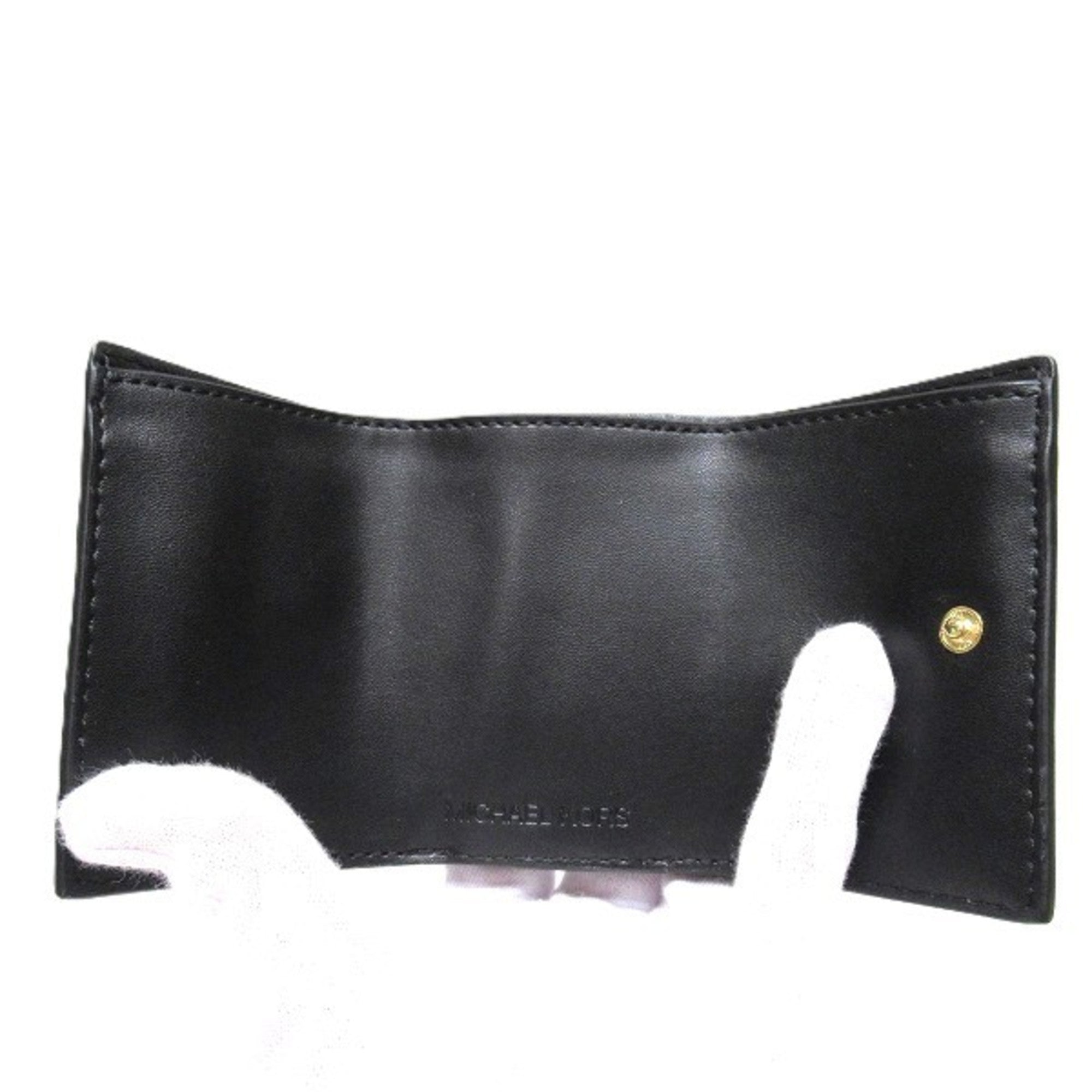 Michael Kors Black Leather Wallet (Tri-Fold) (Pre-Owned)