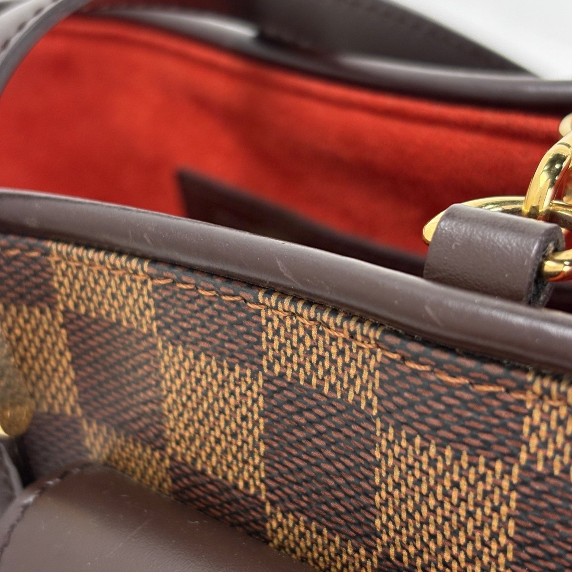 Louis Vuitton Brown Damier Canvas Damier Canvas Handbag Shoulder Bag (Pre-Owned)