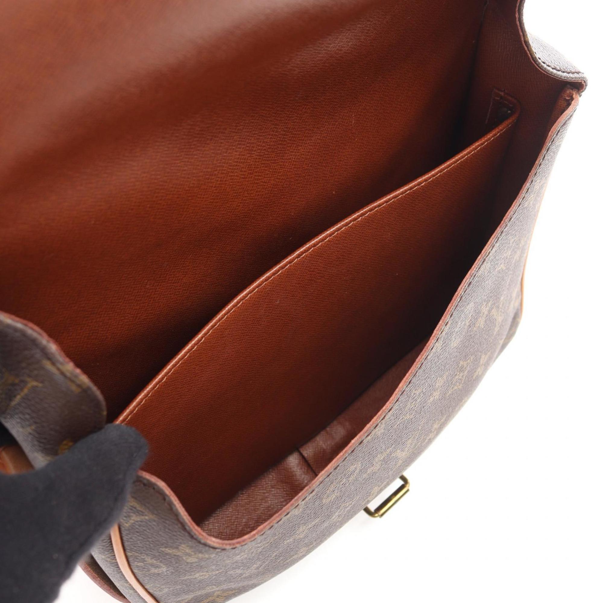 Louis Vuitton Brown Coated Canvas Pvc Monogram Leather Handbag Shoulder Bag (Pre-Owned)