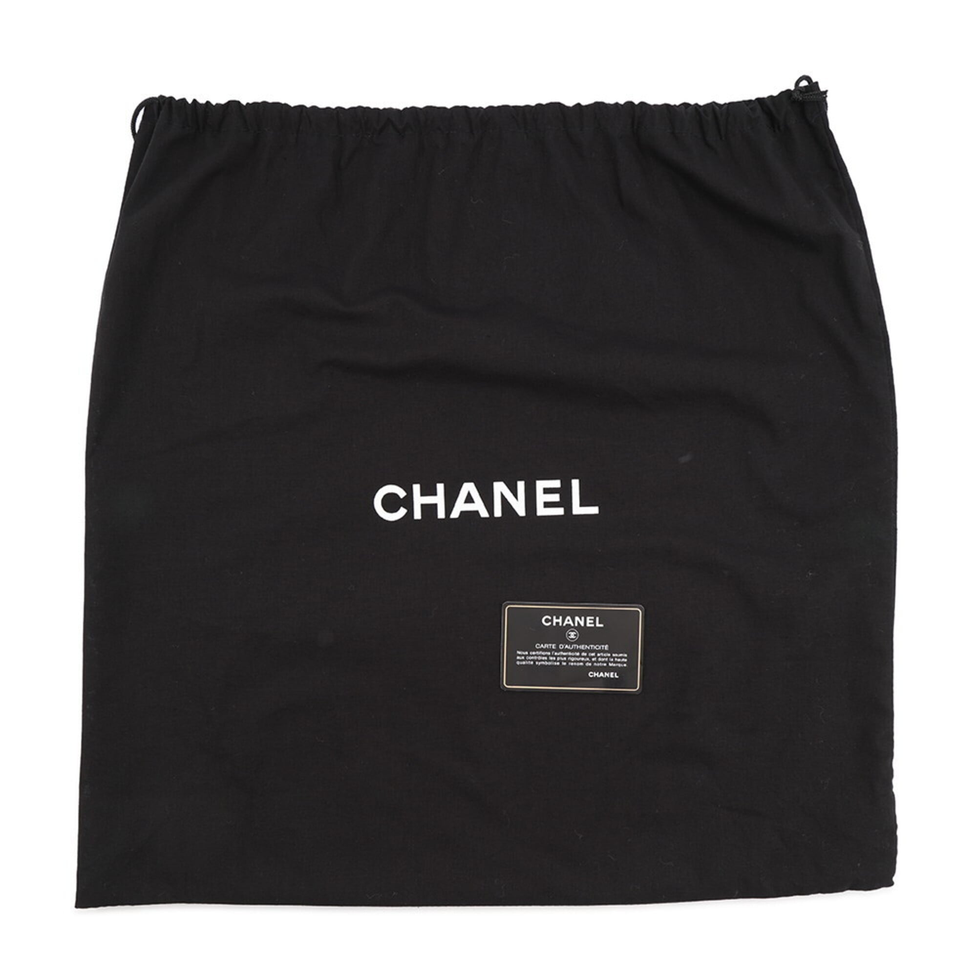 Chanel Black Nylon Handbag Tote Bag (Pre-Owned)
