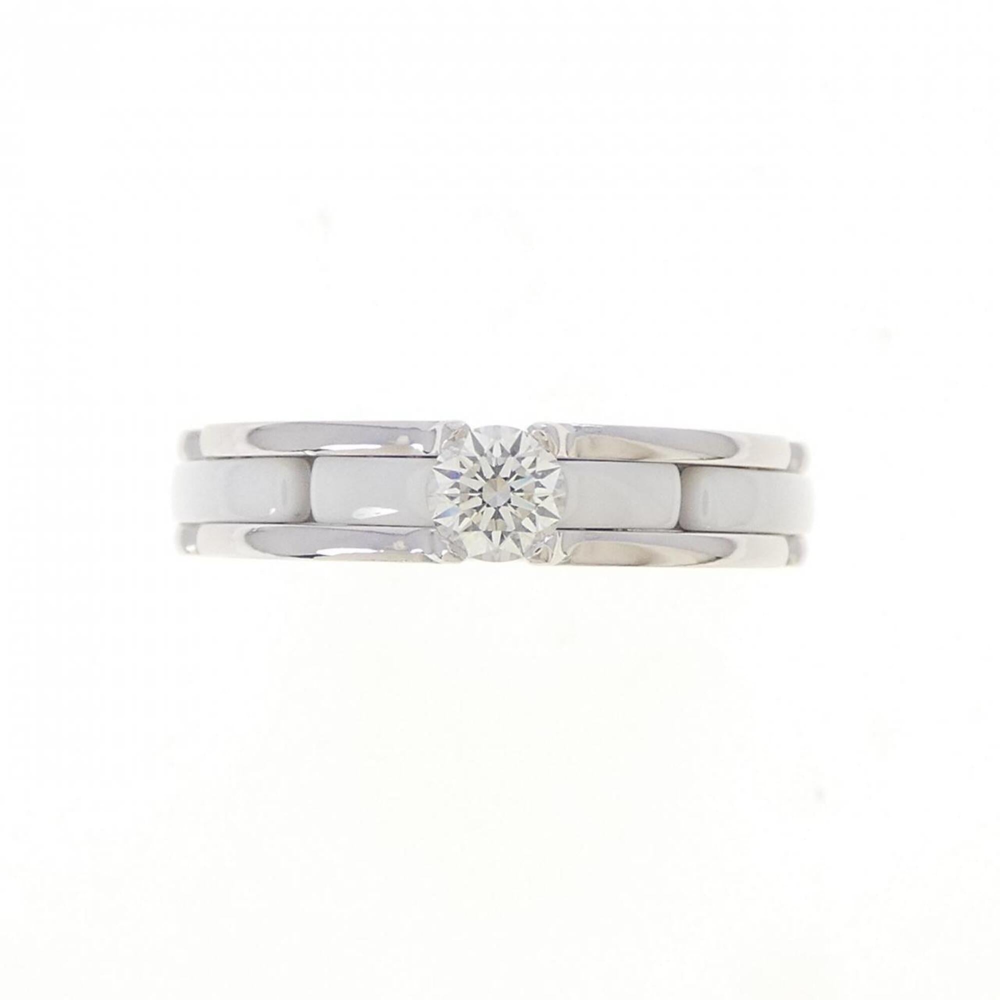 Chanel White Gold (18K) Ceramic Band Ring (Pre-Owned)