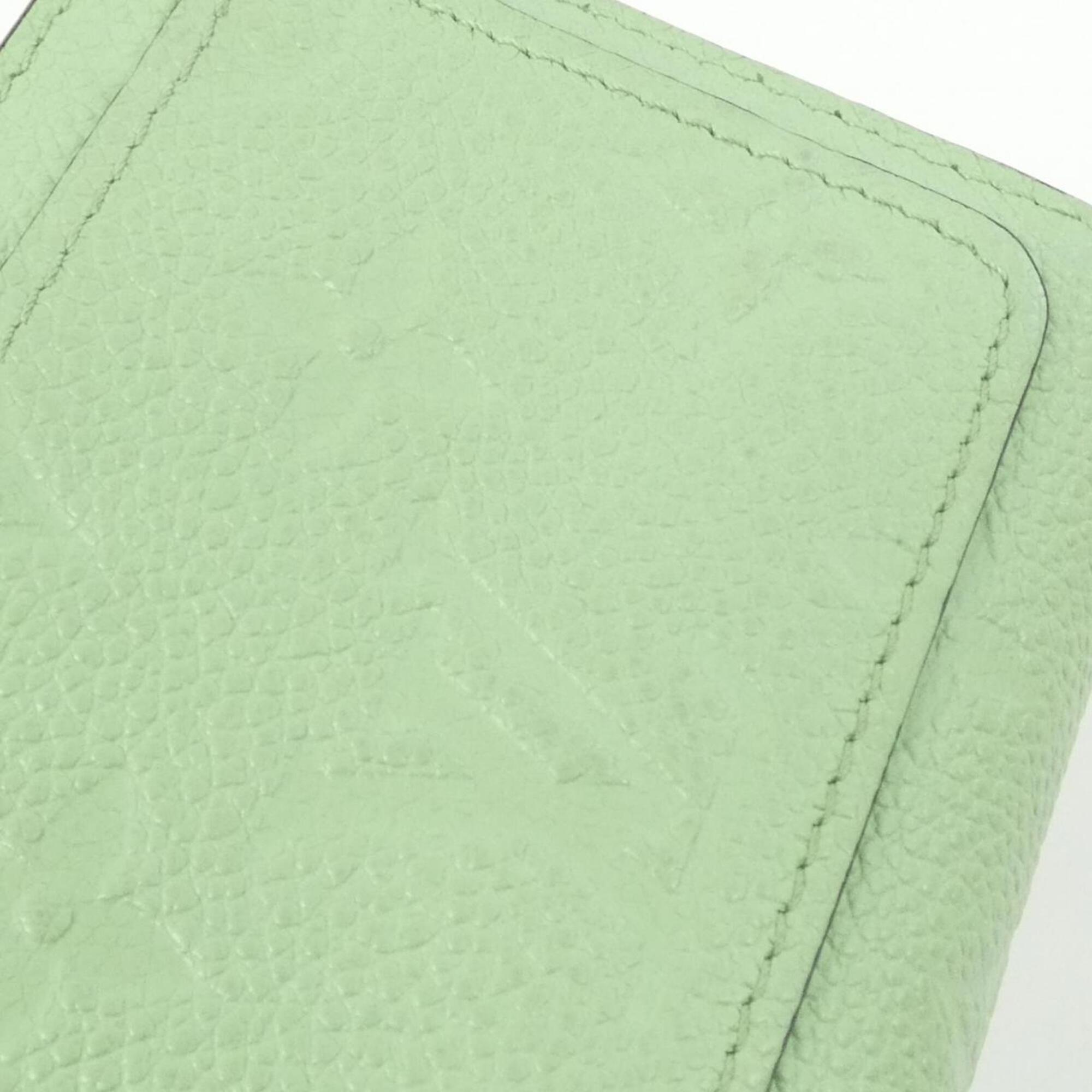 Louis Vuitton Green Leather Wallet (Bi-Fold) (Pre-Owned)