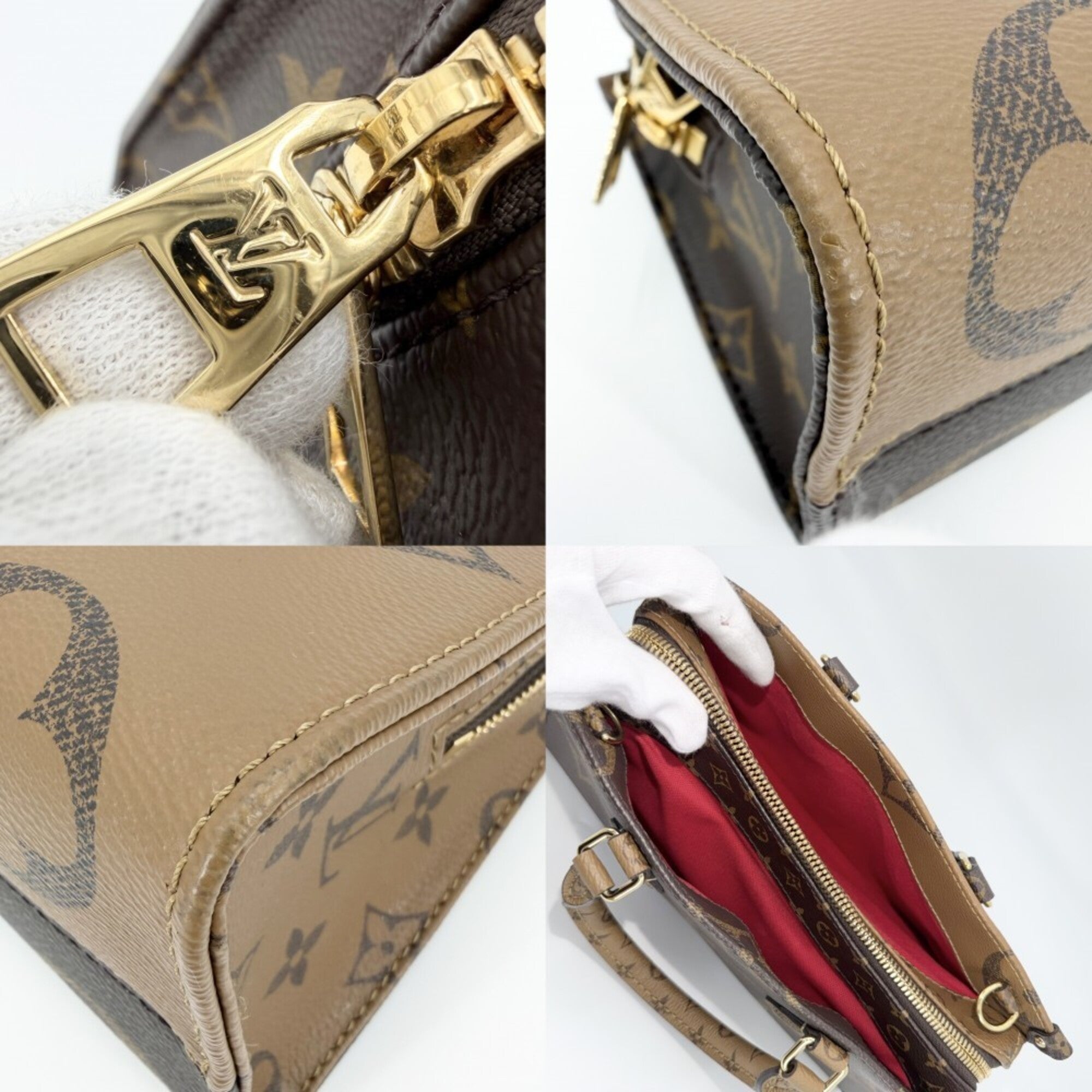 Louis Vuitton Brown Monogram Monogram Reverse Monogram Reverse Monogram Handbag Shoulder Bag (Pre-Owned)