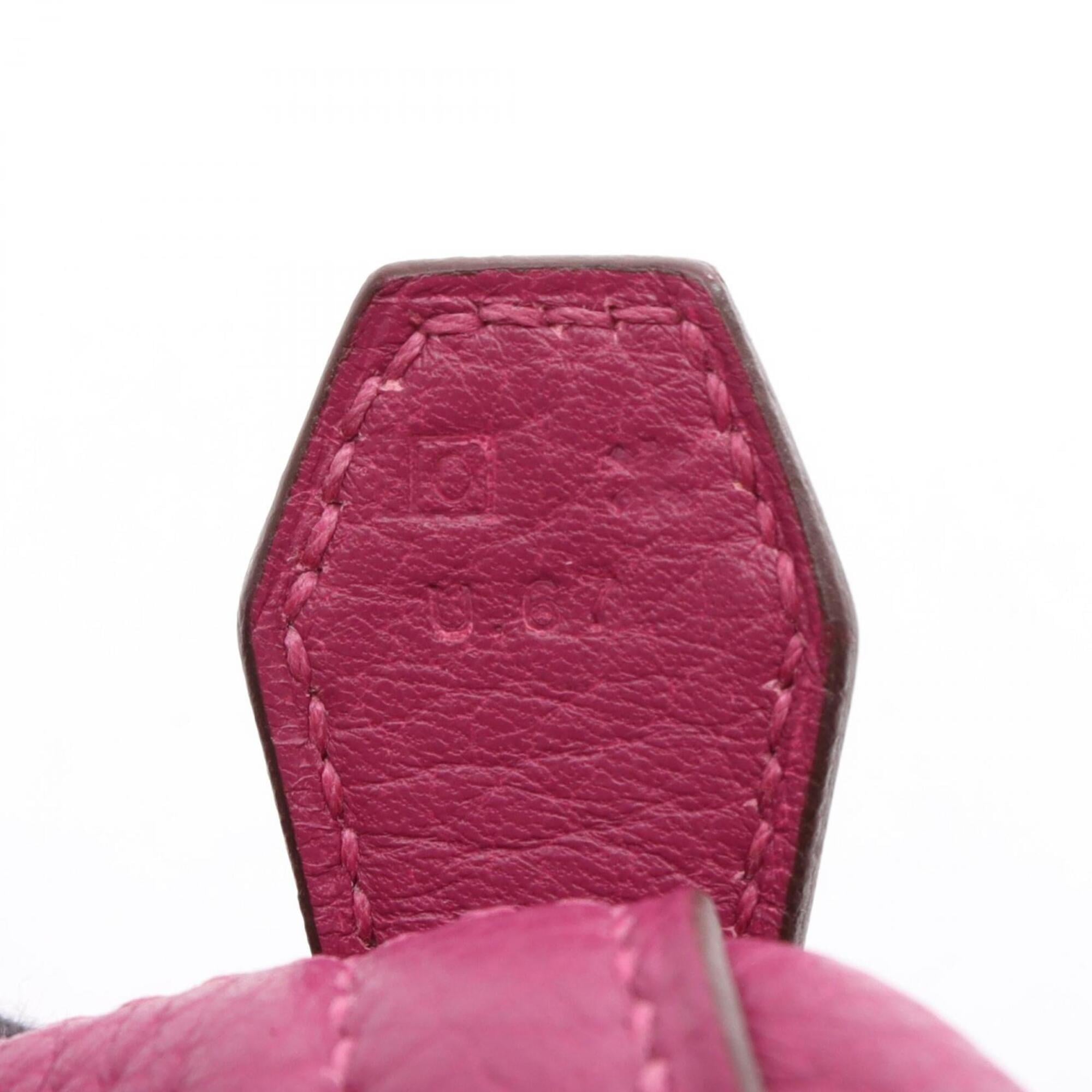 Hermes Purple Taurillon Clemence Leather Handbag (Pre-Owned)