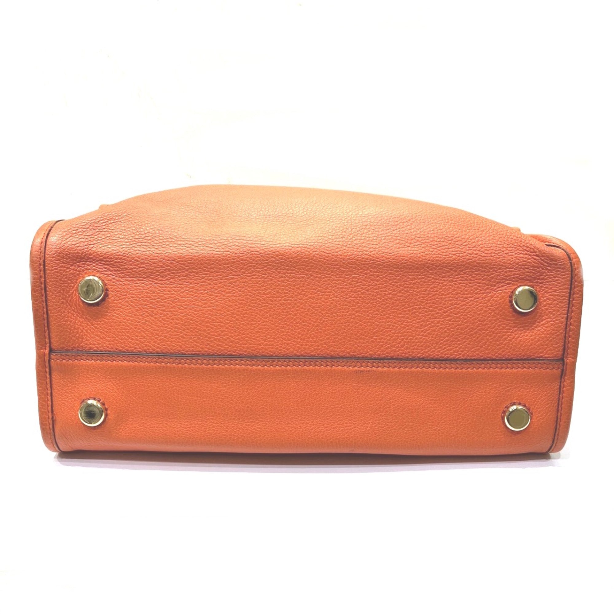 Gucci Orange Leather Shoulder Bag (Pre-Owned)