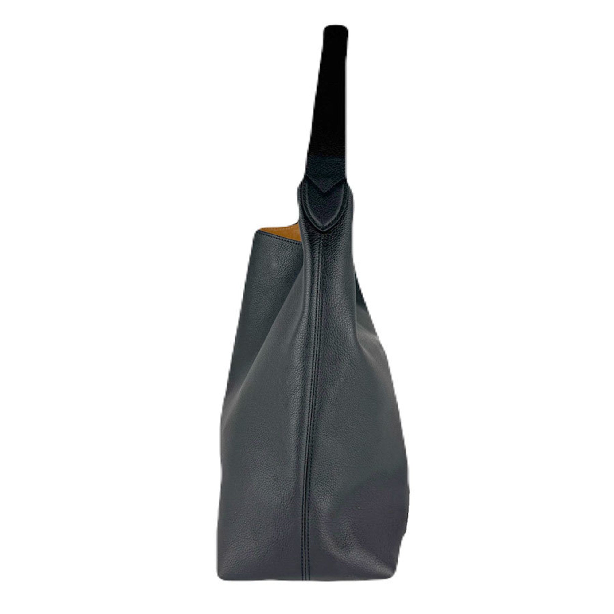 Louis Vuitton Black Leather Pouch Shoulder Bag (Pre-Owned)