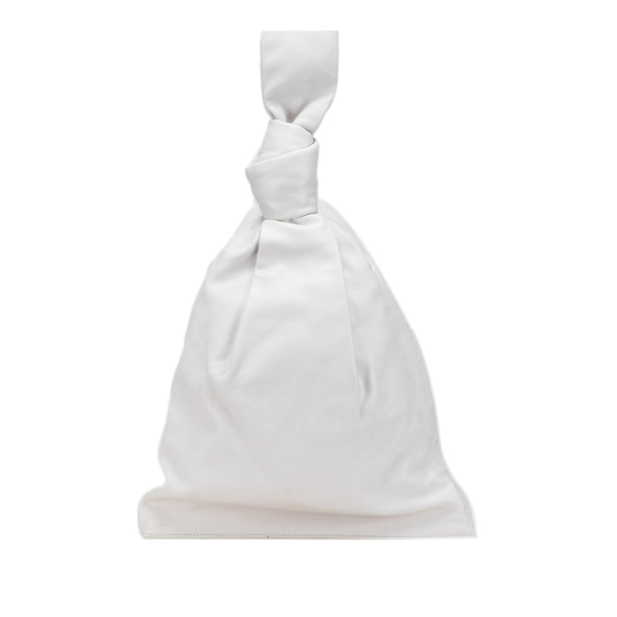Bottega Veneta White Leather Handbag (Pre-Owned)