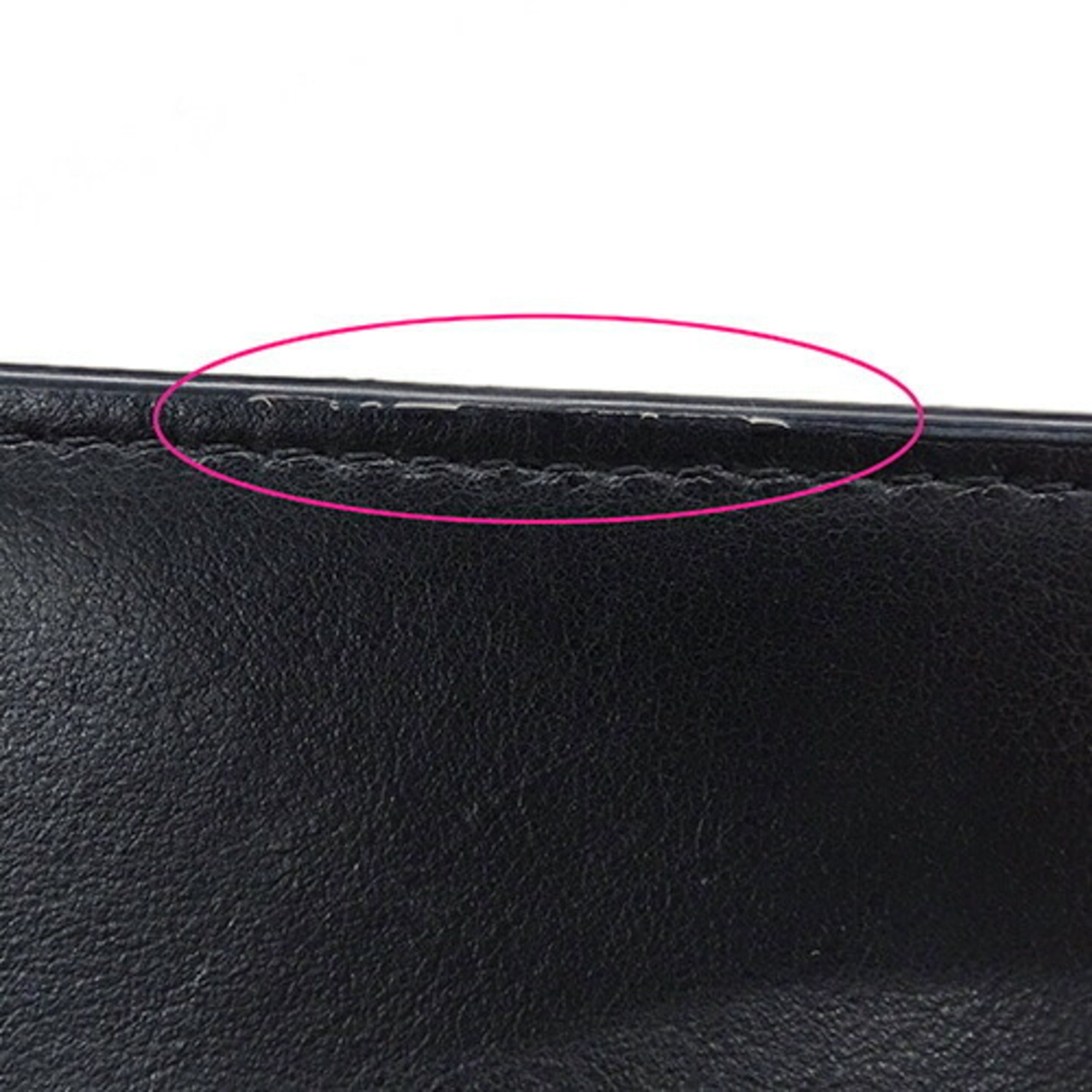 Valentino Garavani Black Leather Wallet (Bi-Fold) (Pre-Owned)