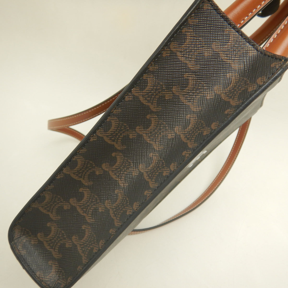 Celine Gold Coated Canvas Handbag (Pre-Owned)