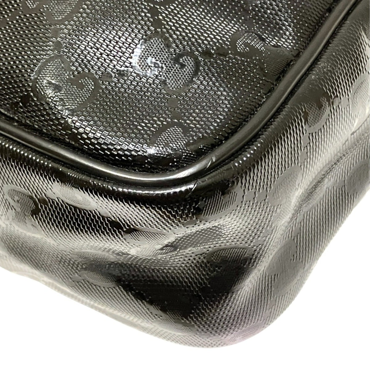 Gucci Black Pvc Shoulder Bag (Pre-Owned)
