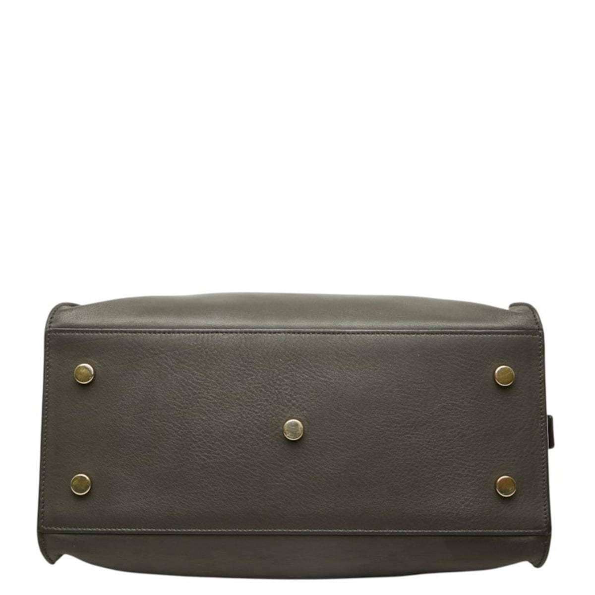 Saint Laurent Dark Brown Leather Handbag Shoulder Bag (Pre-Owned)