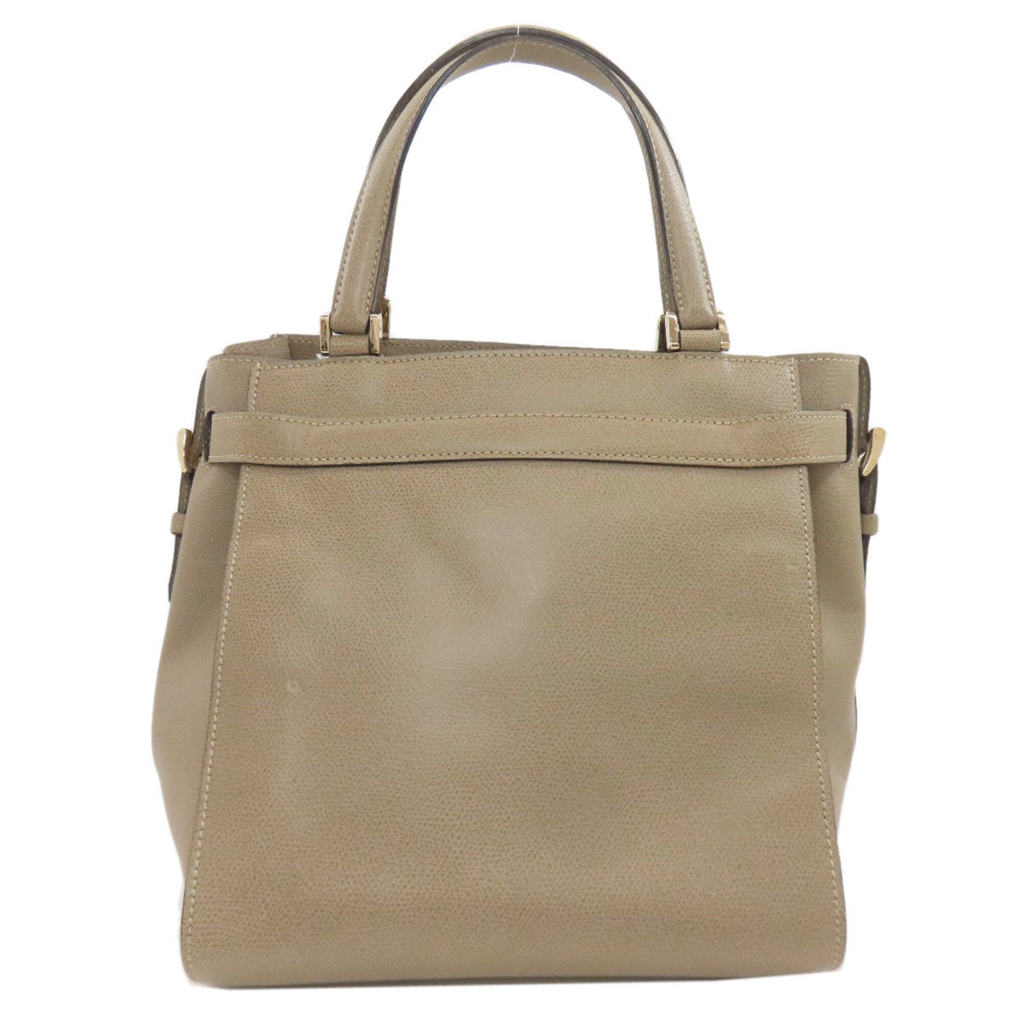 Valextra Brown Leather Handbag (Pre-Owned)