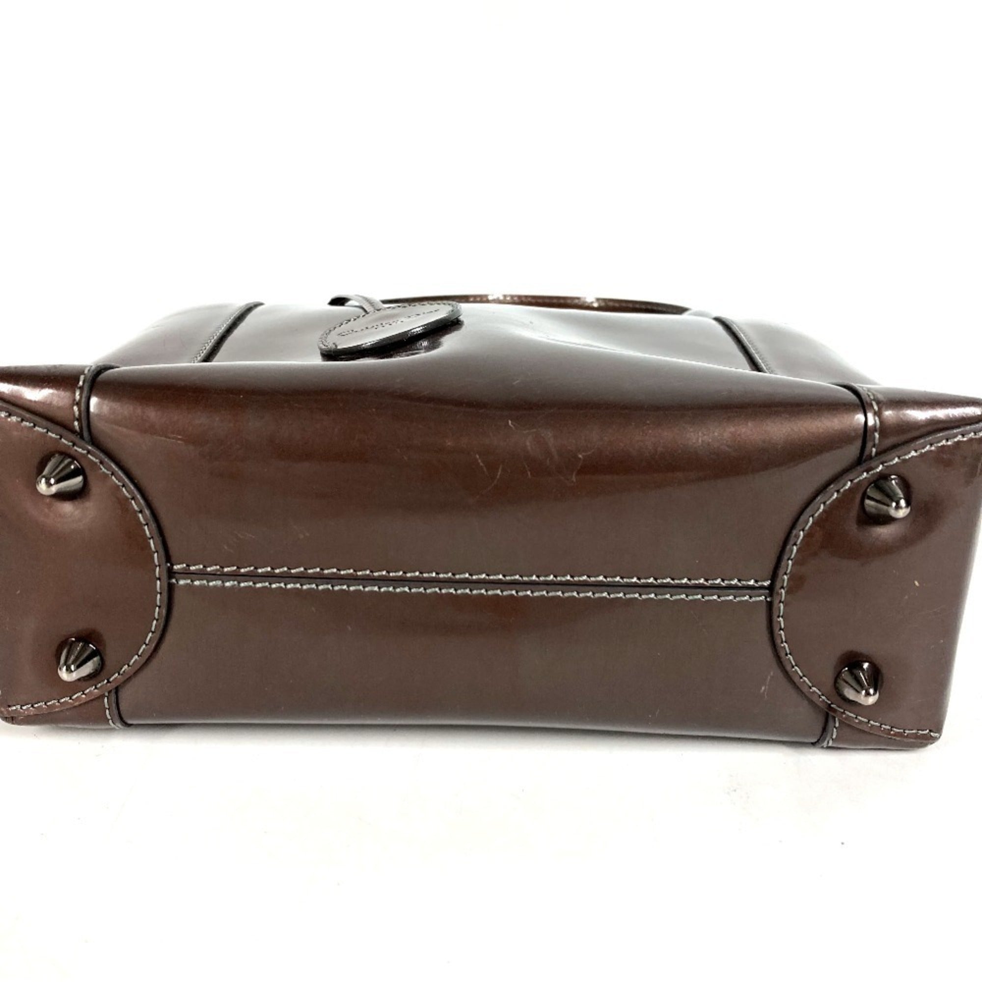 Christian Dior Brown Patent Leather Handbag (Pre-Owned)