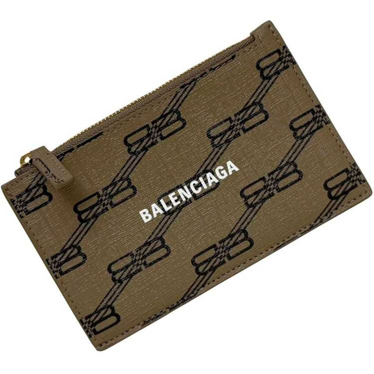 Balenciaga Beige Pvc Leather Coin Purse/Coin Case (Pre-Owned)