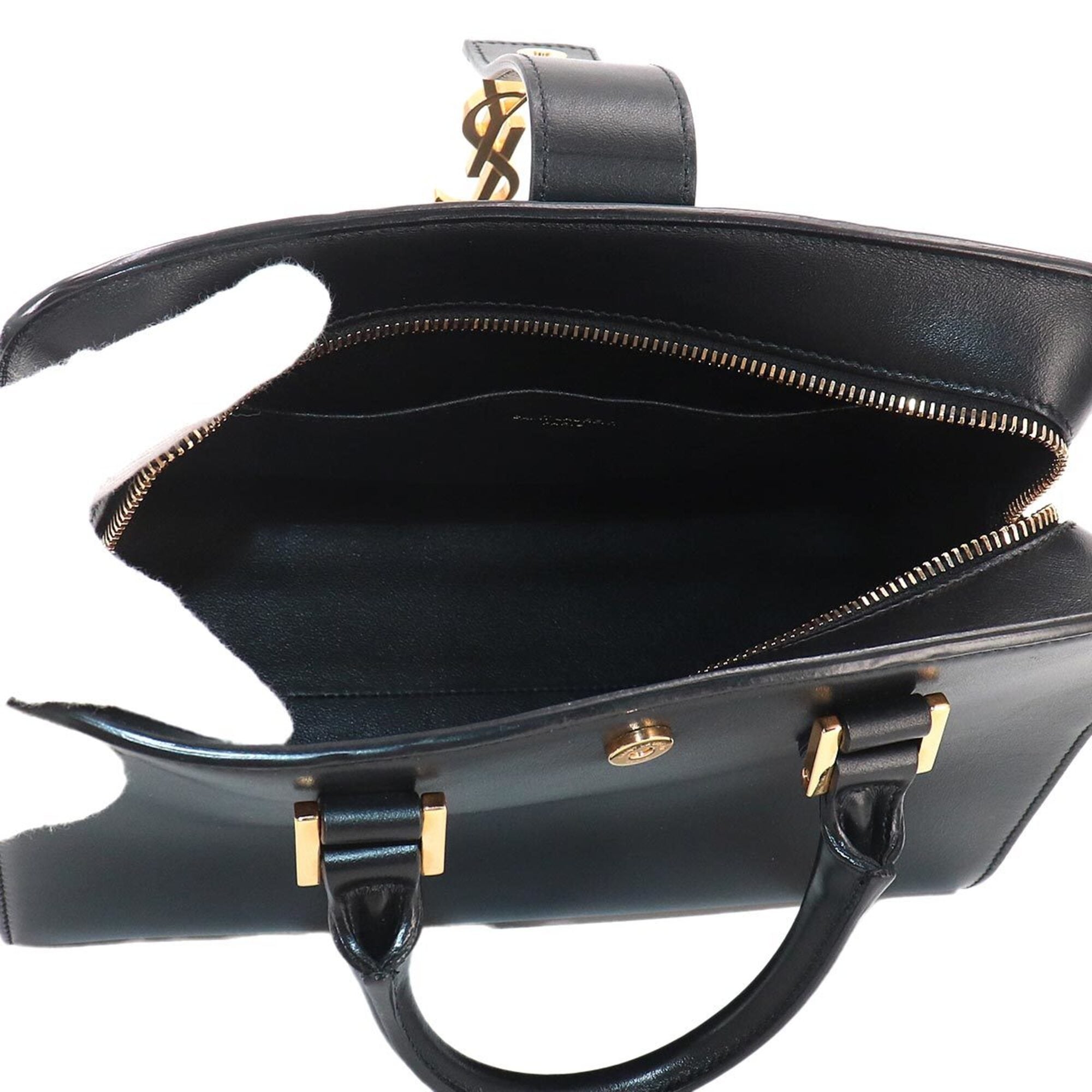 Saint Laurent Black Leather Handbag (Pre-Owned)