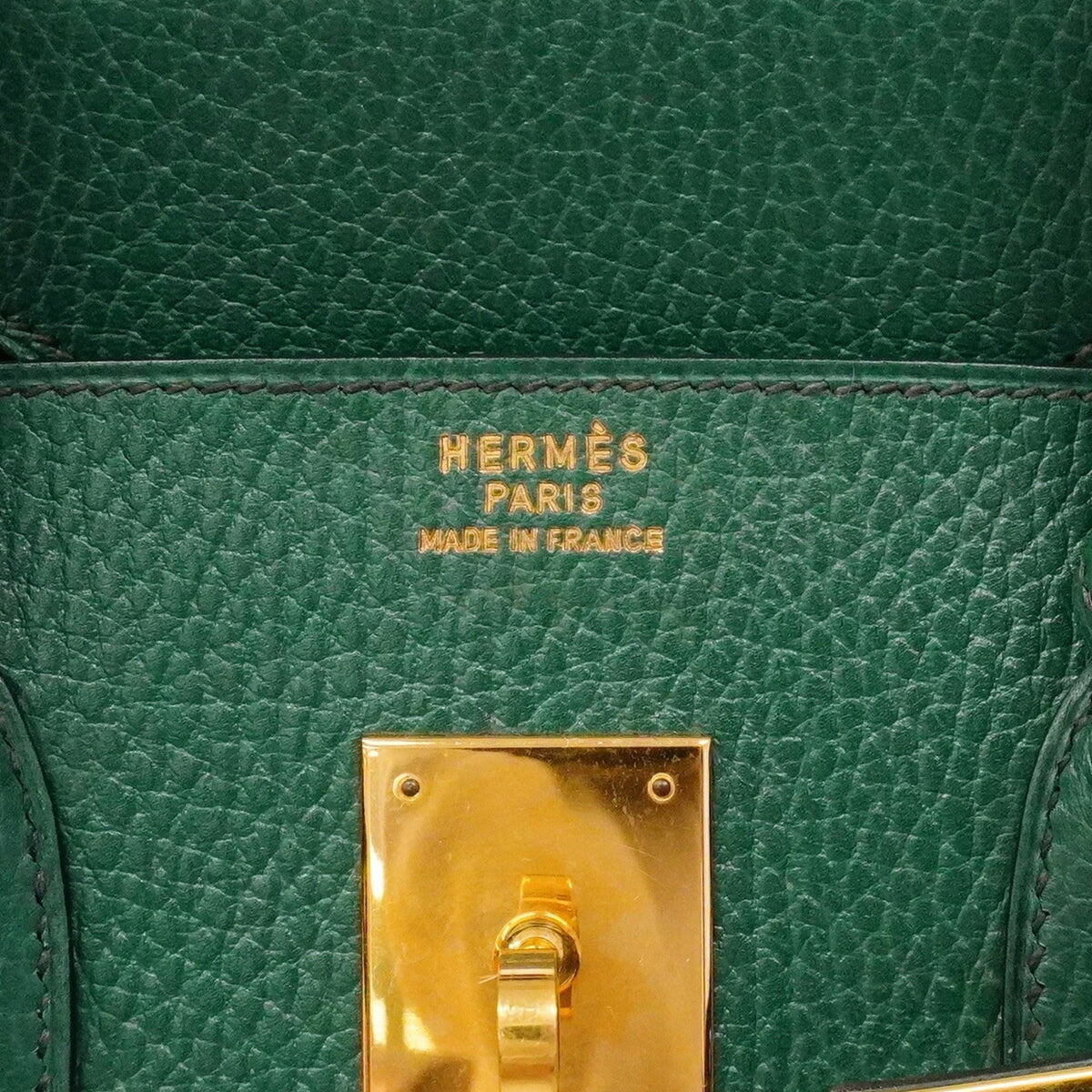 Hermes Green Ardennes Leather Handbag (Pre-Owned)