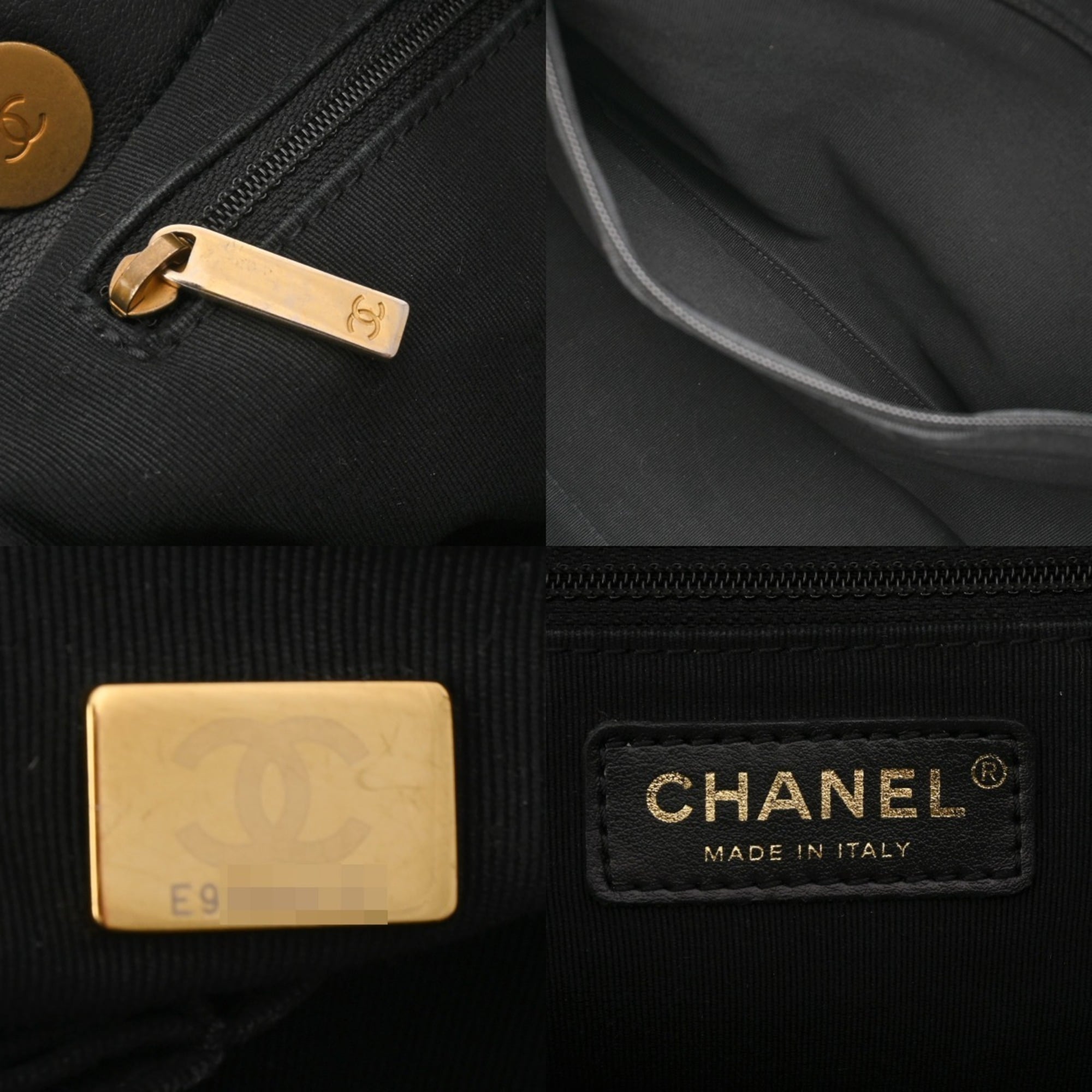 Chanel Matelasse Black Leather Handbag (Pre-Owned)
