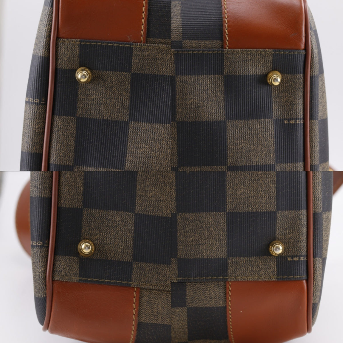 Fendi Brown Pvc Boston Bag (Pre-Owned)