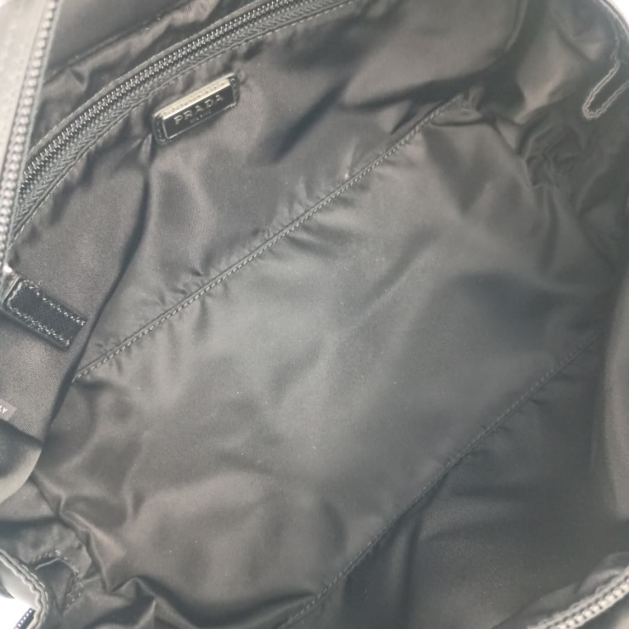 Prada Black Nylon Clutch Bag (Pre-Owned)