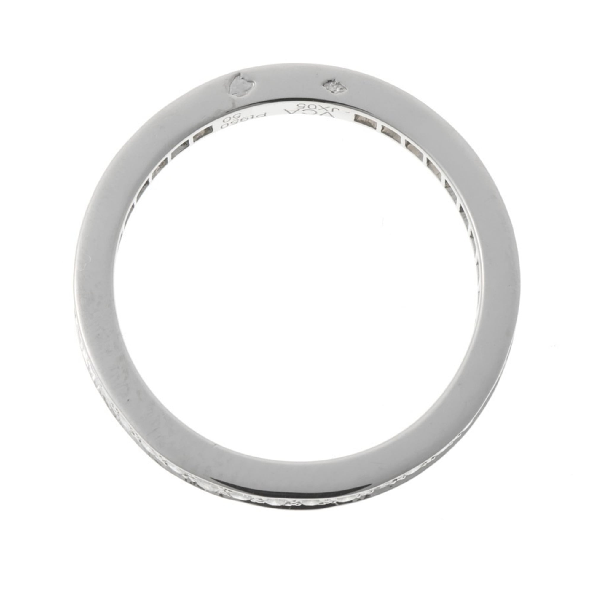 Van Cleef & Arpels Platinum Platinum 950 Band Ring (Pre-Owned)