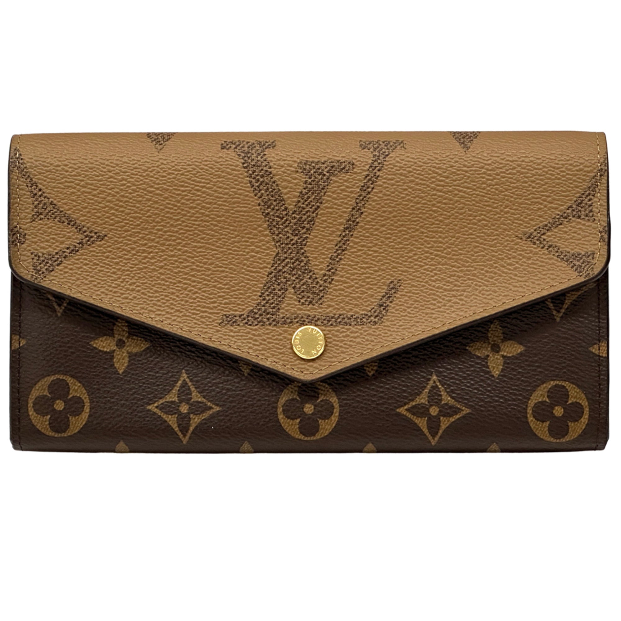 Louis Vuitton Brown Monogram Canvas Long Wallet (Bi-Fold) (Pre-Owned)