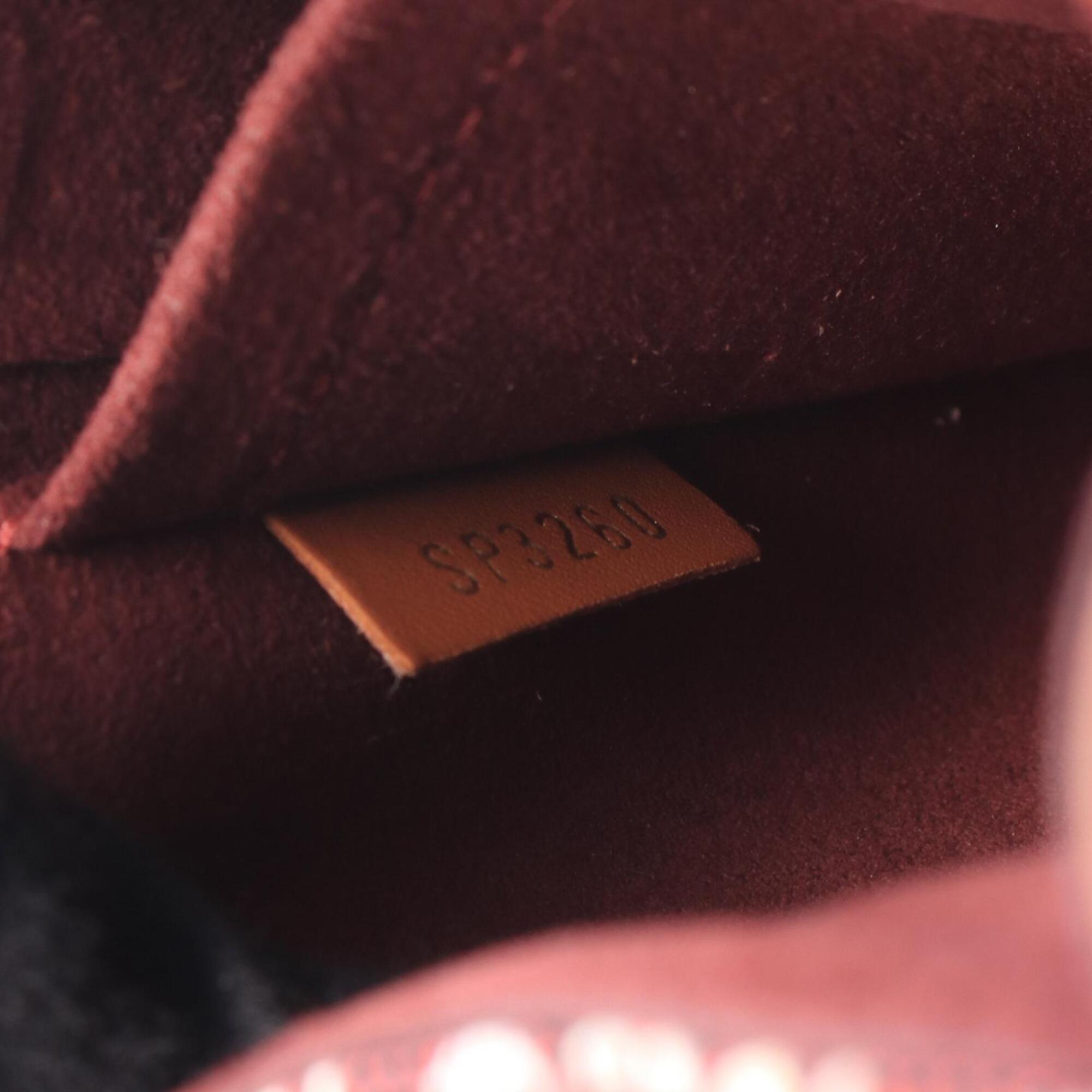 Louis Vuitton Bordeaux Brown Canvas Leather Handbag (Pre-Owned)