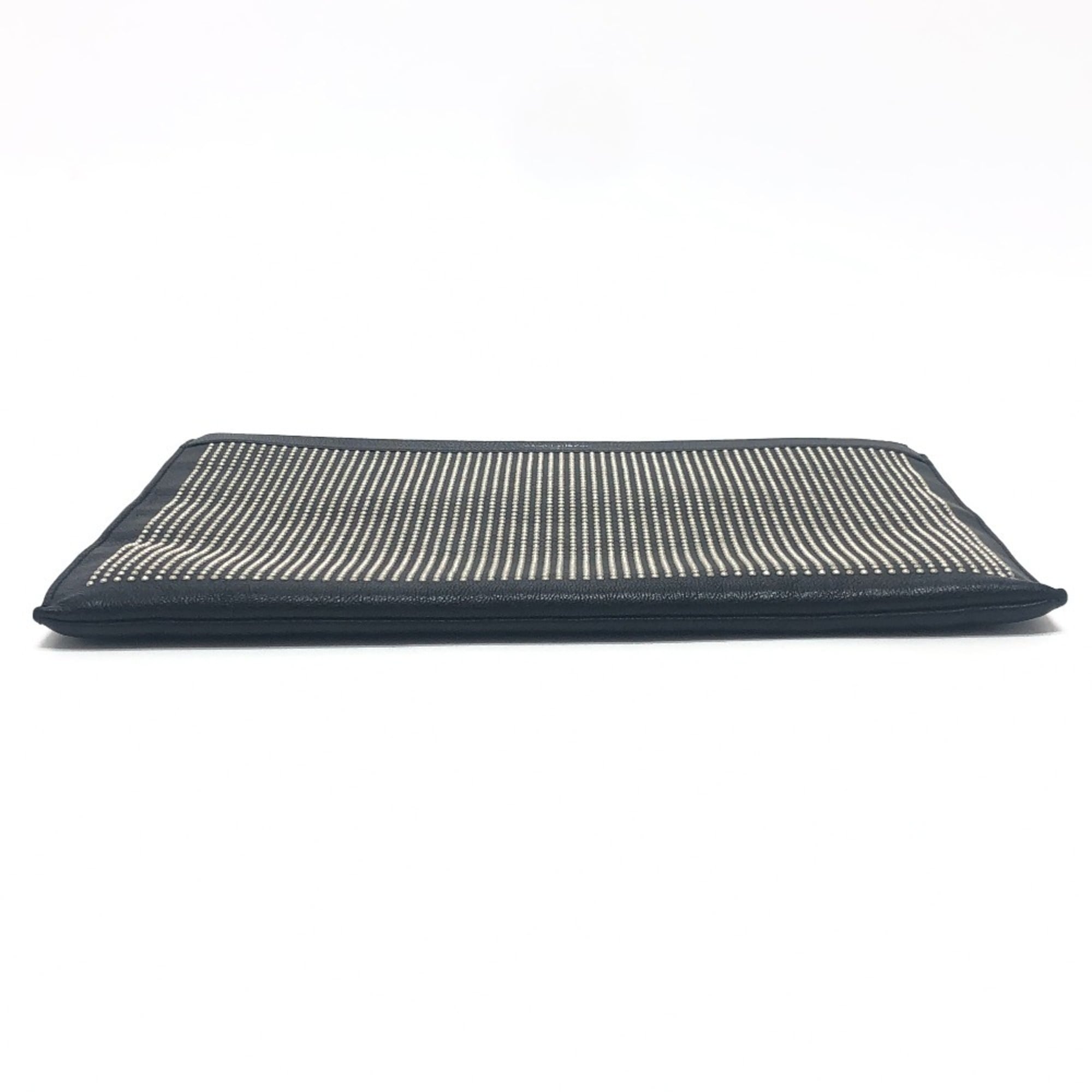 Saint Laurent Black Leather Clutch Bag (Pre-Owned)