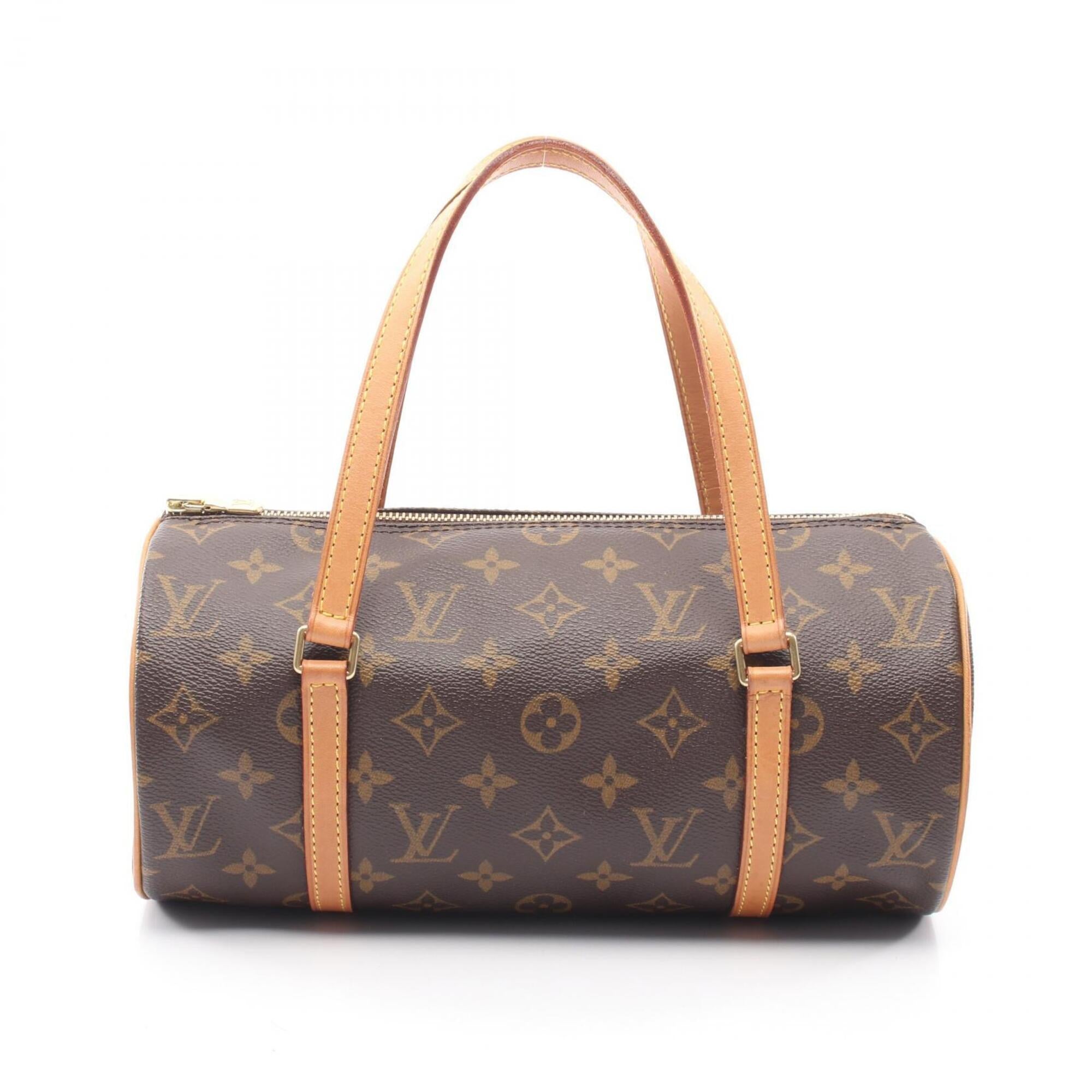 Louis Vuitton Brown Coated Canvas Pvc Monogram Leather Handbag (Pre-Owned)